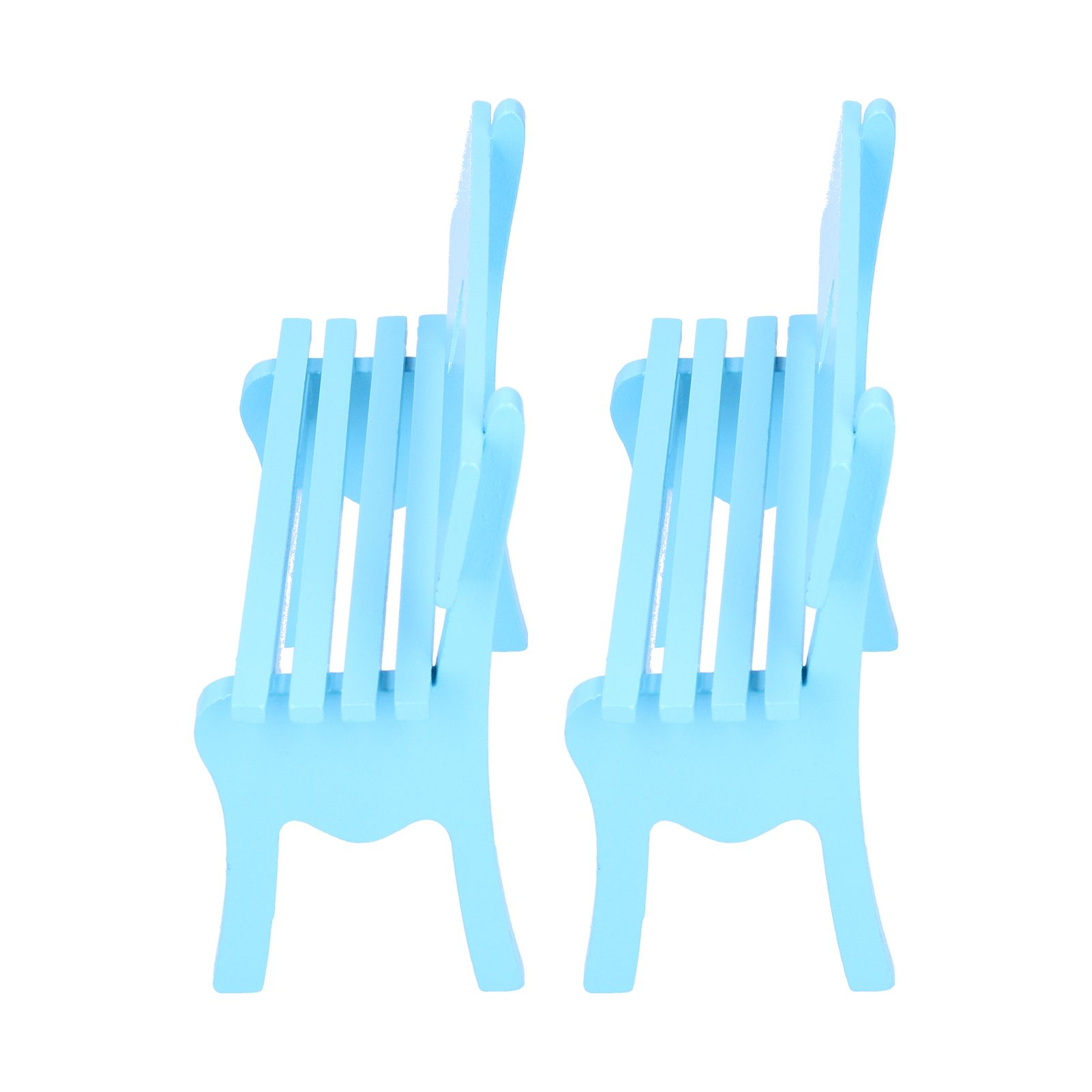 2Pcs Wooden Decorative Small Chair Originality Wooden Craft Decoration for view 10