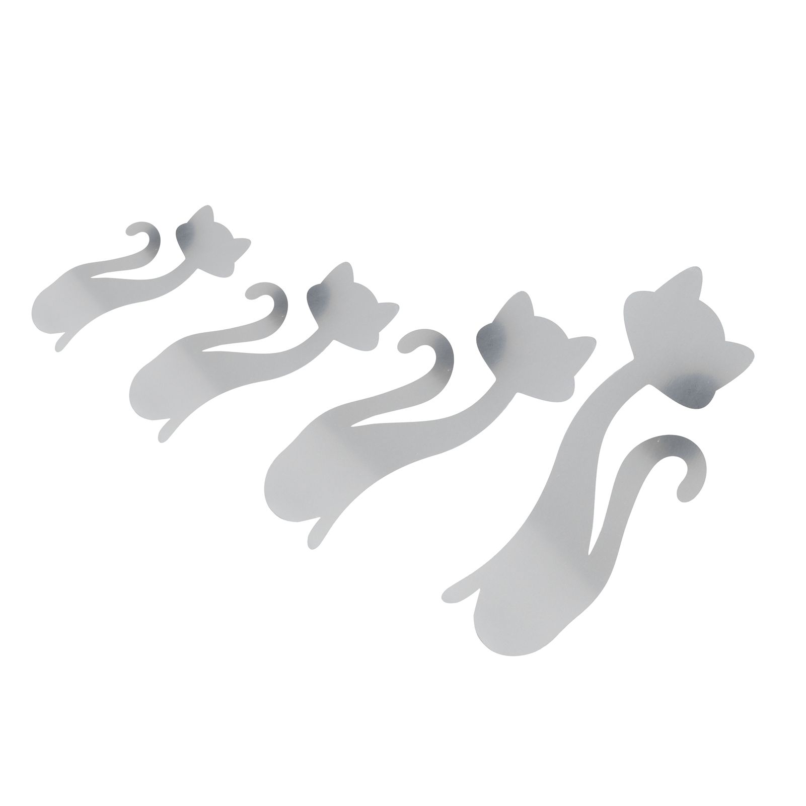 Cat Shape Mirror Wall Stickers Home Living Room Bedroom DIY Wall Art view 2
