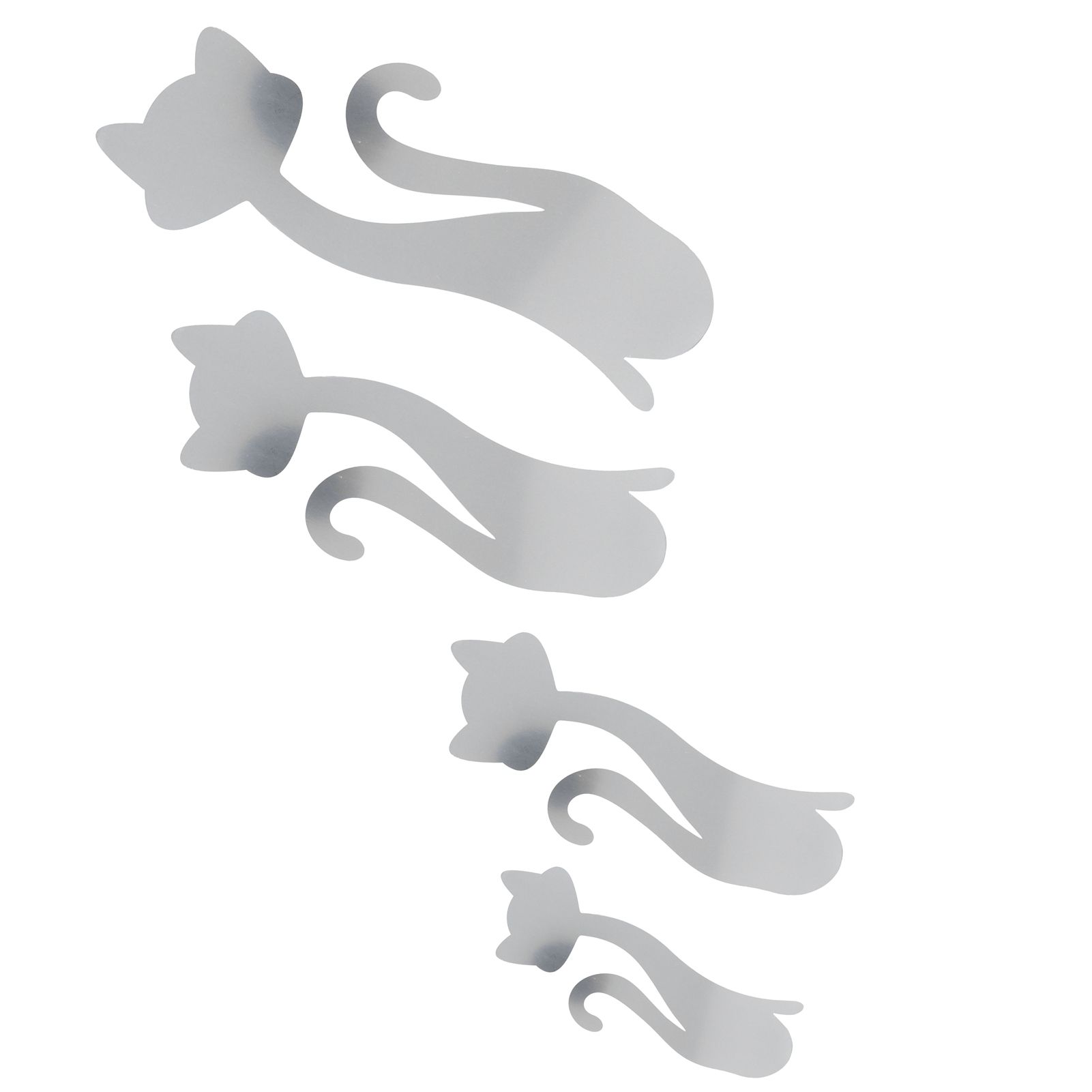 Cat Shape Mirror Wall Stickers Home Living Room Bedroom DIY Wall Art view 9