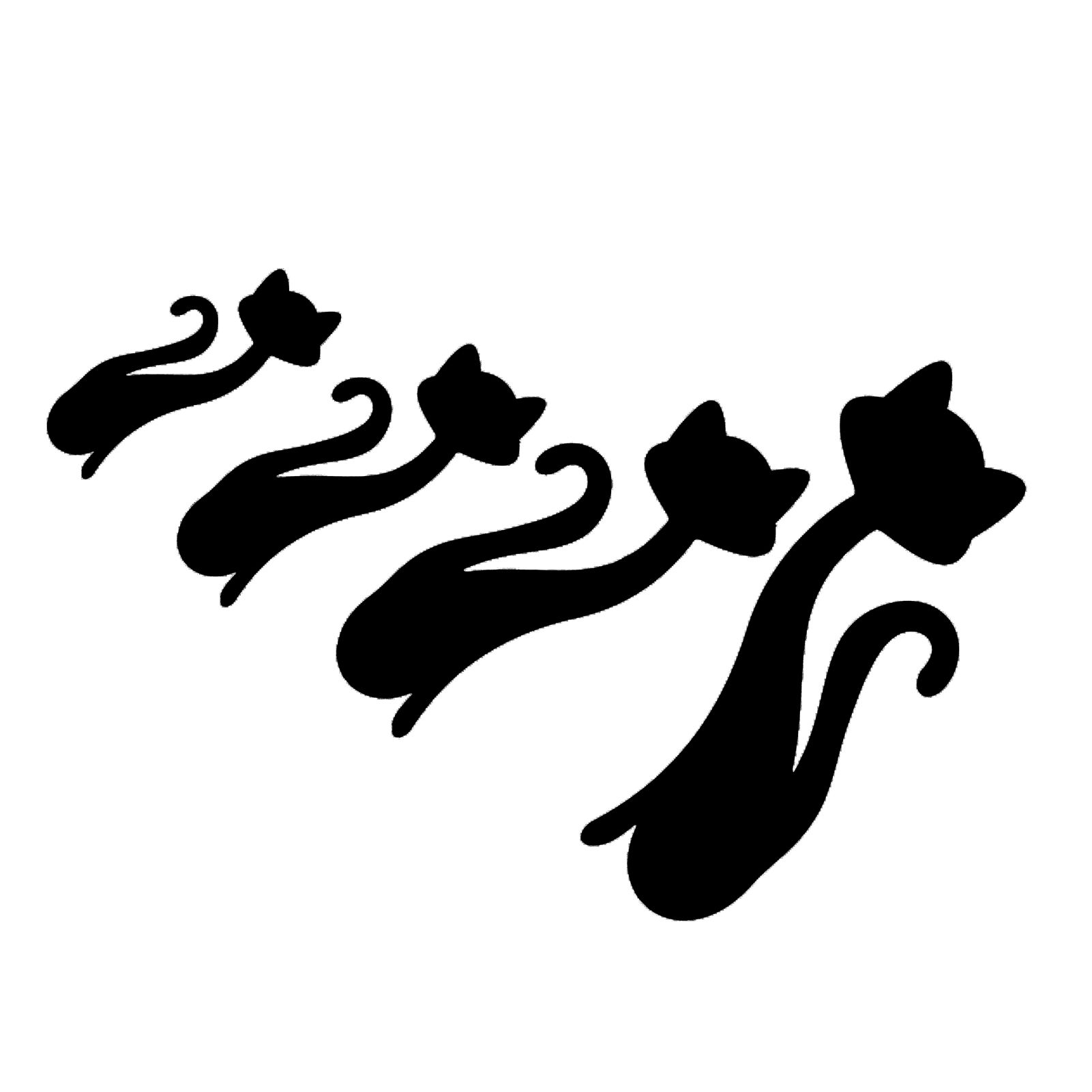 Cat Shape Mirror Wall Stickers Home Living Room Bedroom DIY Wall Art view 2