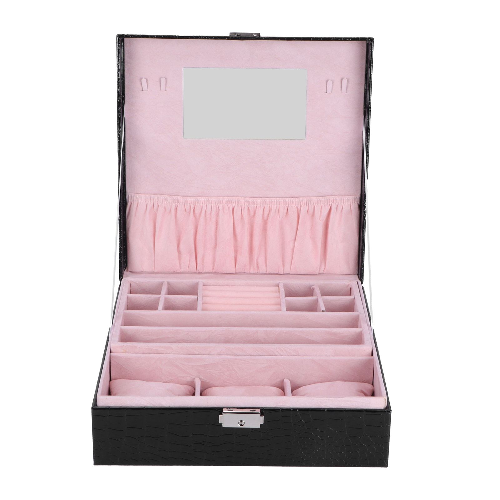 Jewelry Box Earrings Jewelry Display Case Bracelet Watch Organizer Wedding Gifts view 2