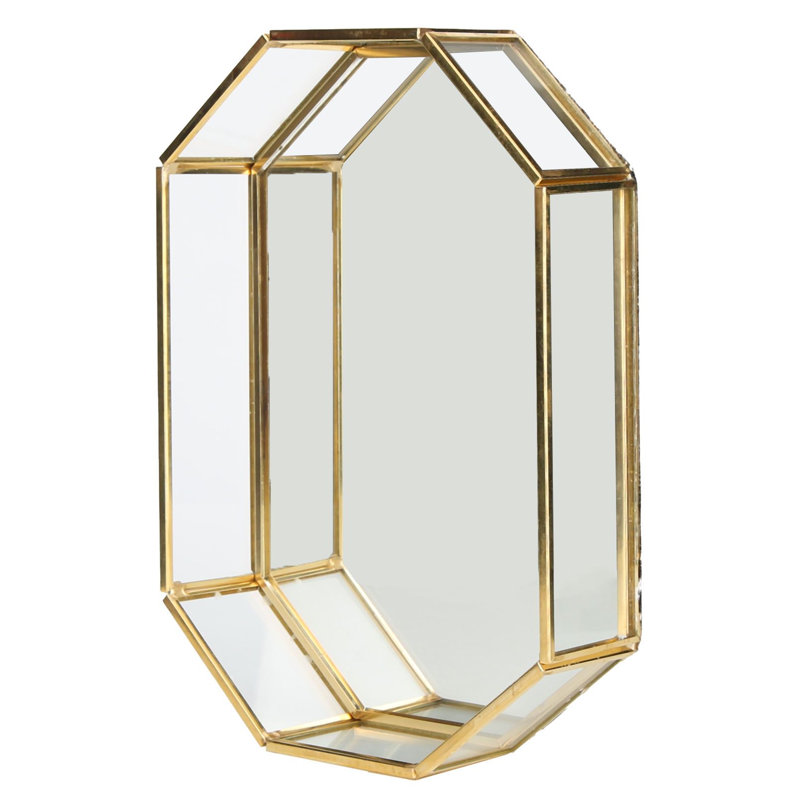 Octagonal Storage Box Mini Gold Geometry Jewelry Necklace Dessert Basket with view 7