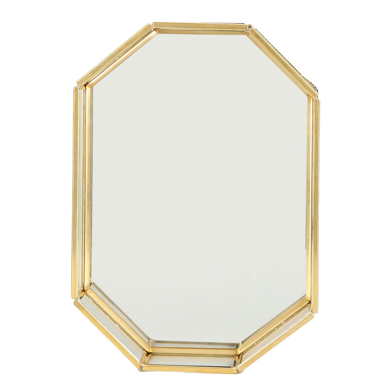 Octagonal Storage Box Mini Gold Geometry Jewelry Necklace Dessert Basket with view 8