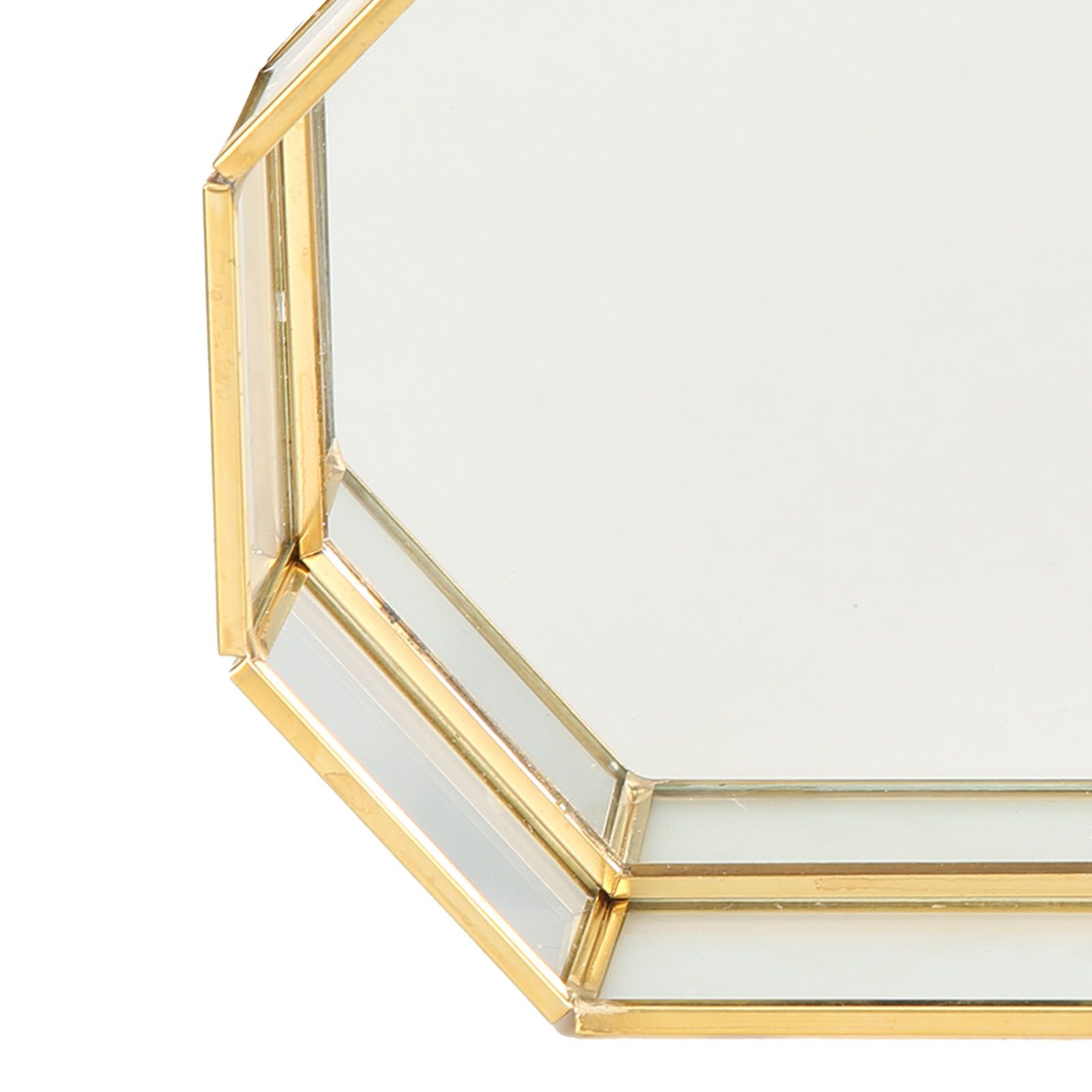 Octagonal Storage Box Mini Gold Geometry Jewelry Necklace Dessert Basket with view 13