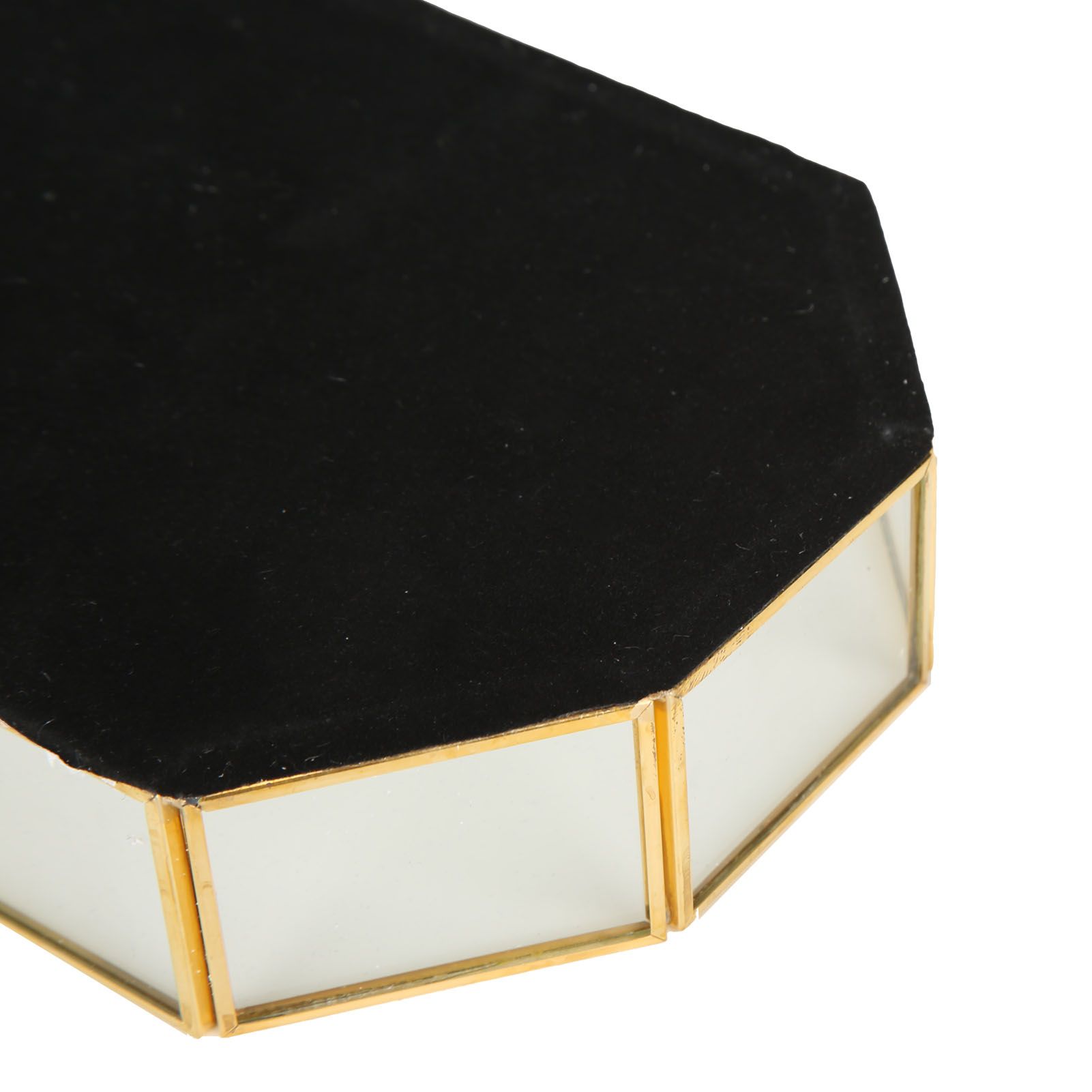 Octagonal Storage Box Mini Gold Geometry Jewelry Necklace Dessert Basket with view 15