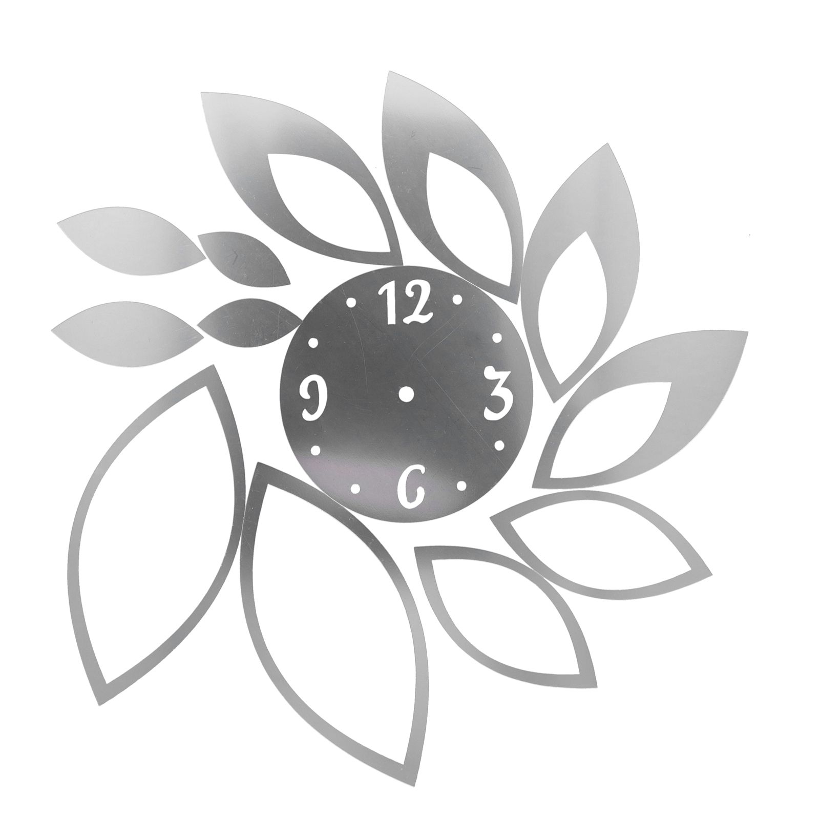 DIY Mirror Wall Clock Stickers Modern Decor for Home Living Room Background view 13