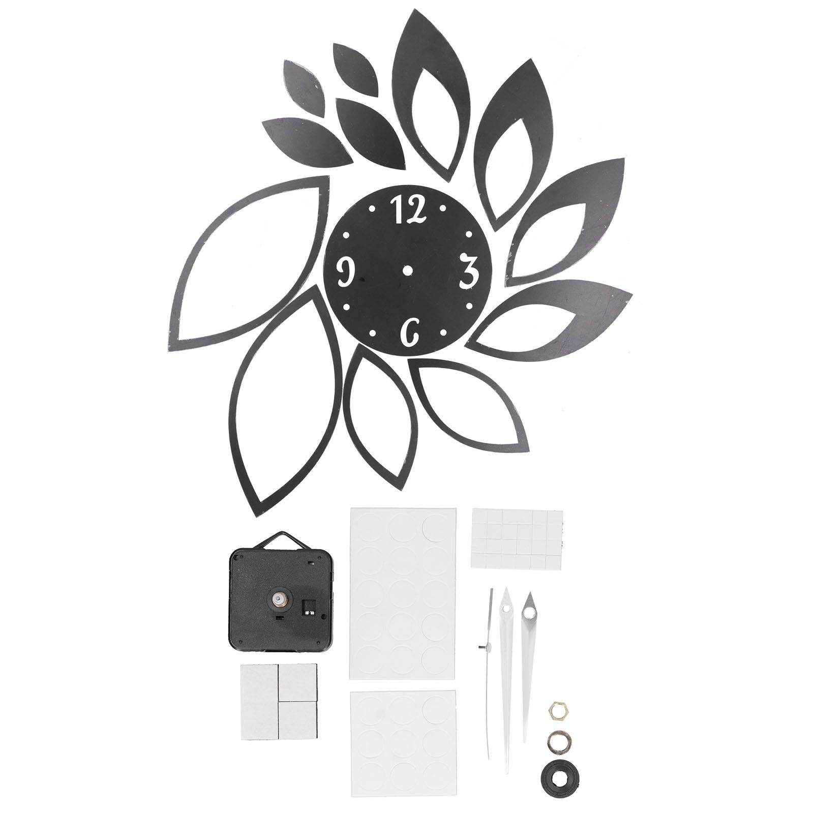 DIY Mirror Wall Clock Stickers Modern Decor for Home Living Room Background — image 1