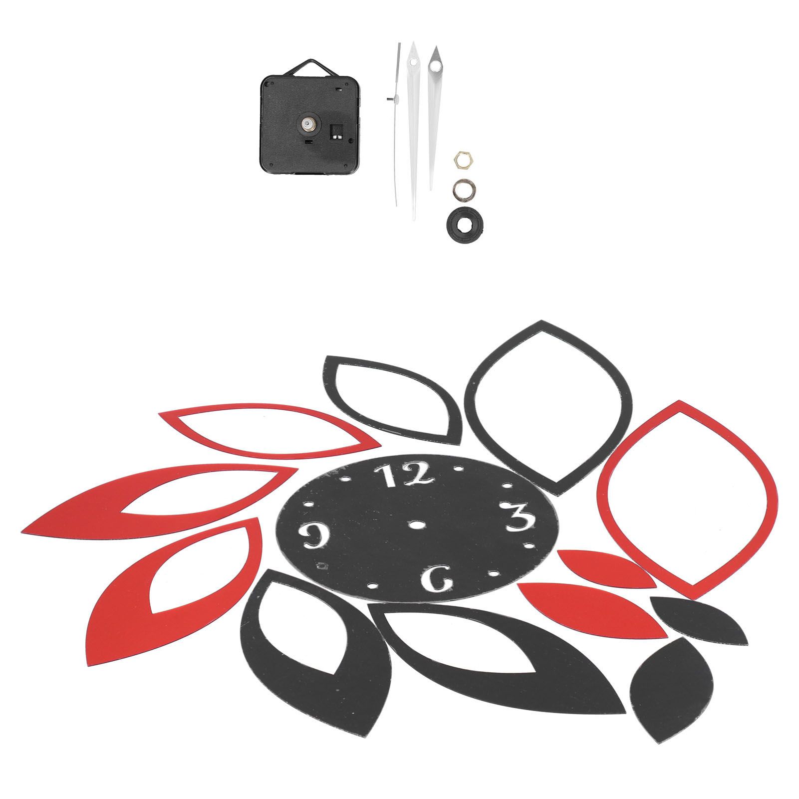 DIY Mirror Wall Clock Stickers Modern Decor for Home Living Room Background view 7
