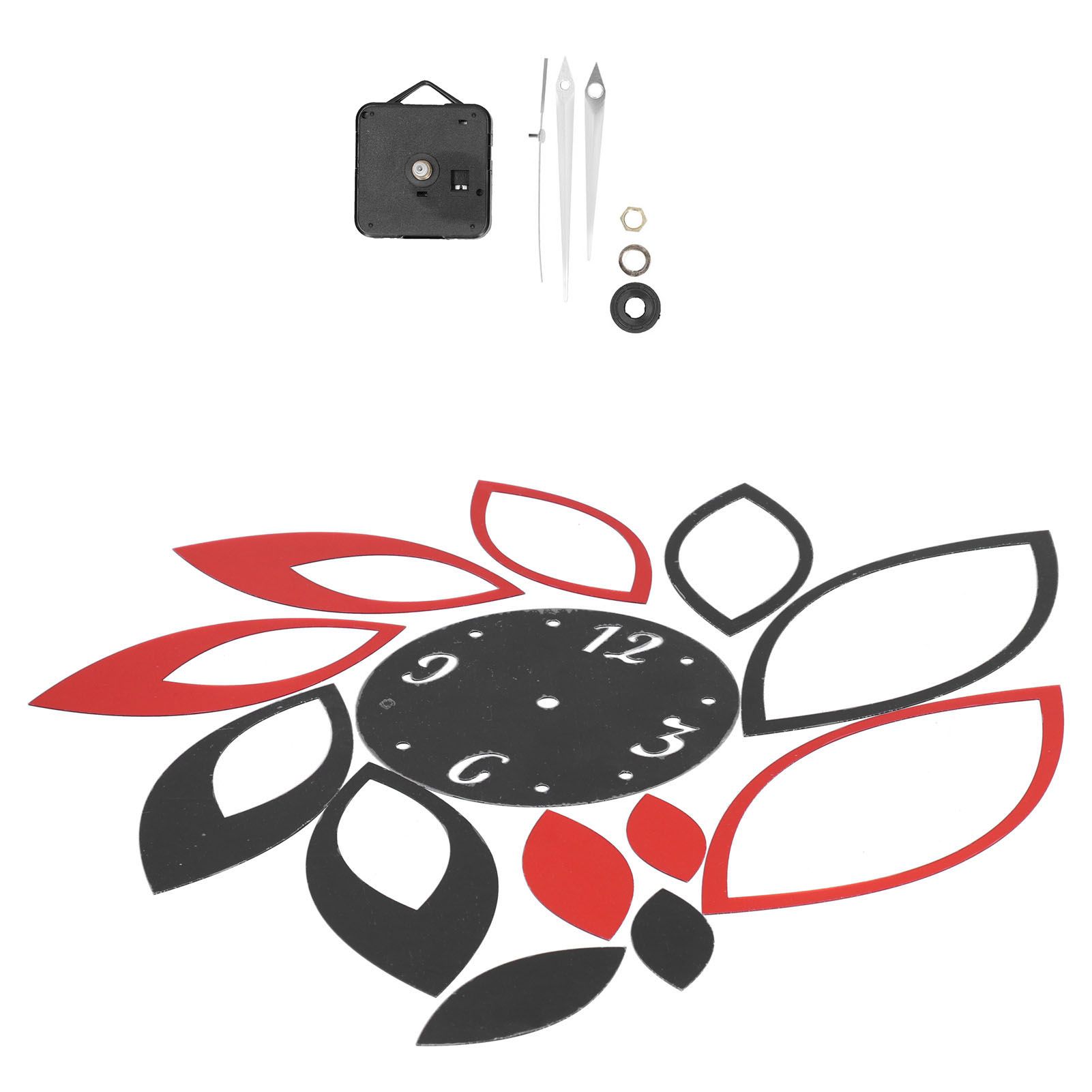 DIY Mirror Wall Clock Stickers Modern Decor for Home Living Room Background view 8
