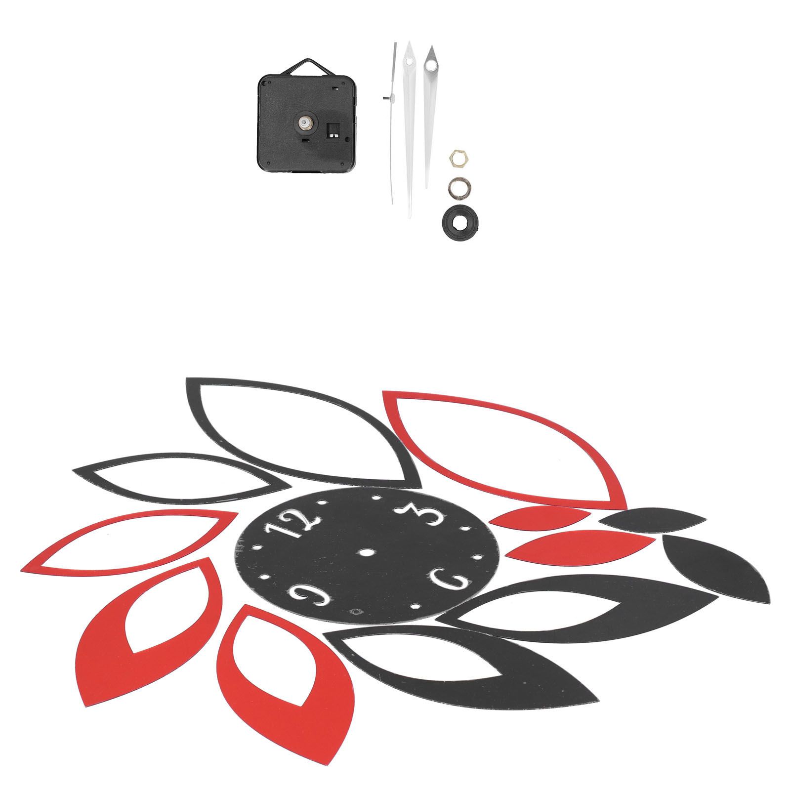 DIY Mirror Wall Clock Stickers Modern Decor for Home Living Room Background view 9