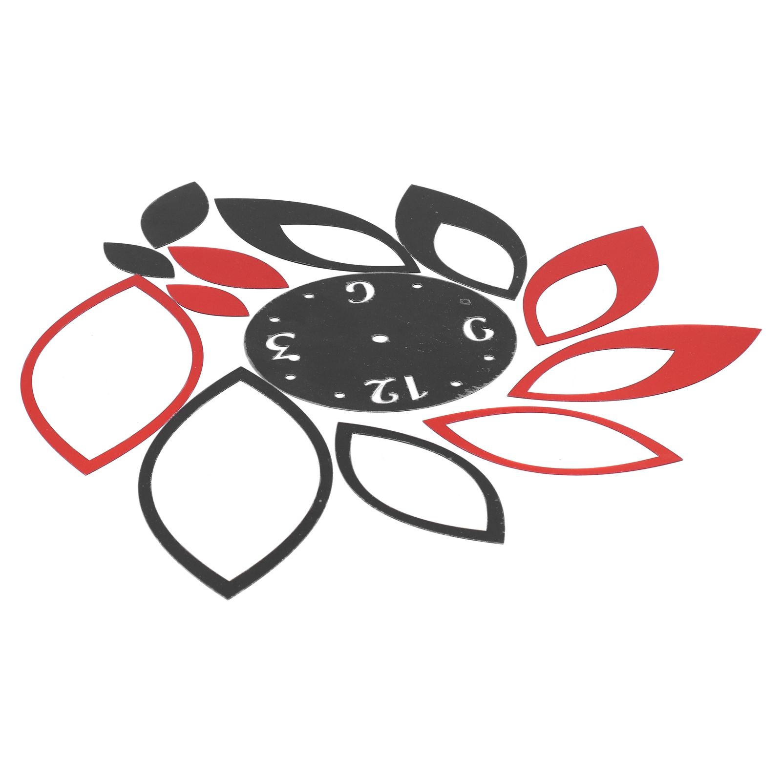 DIY Mirror Wall Clock Stickers Modern Decor for Home Living Room Background view 15