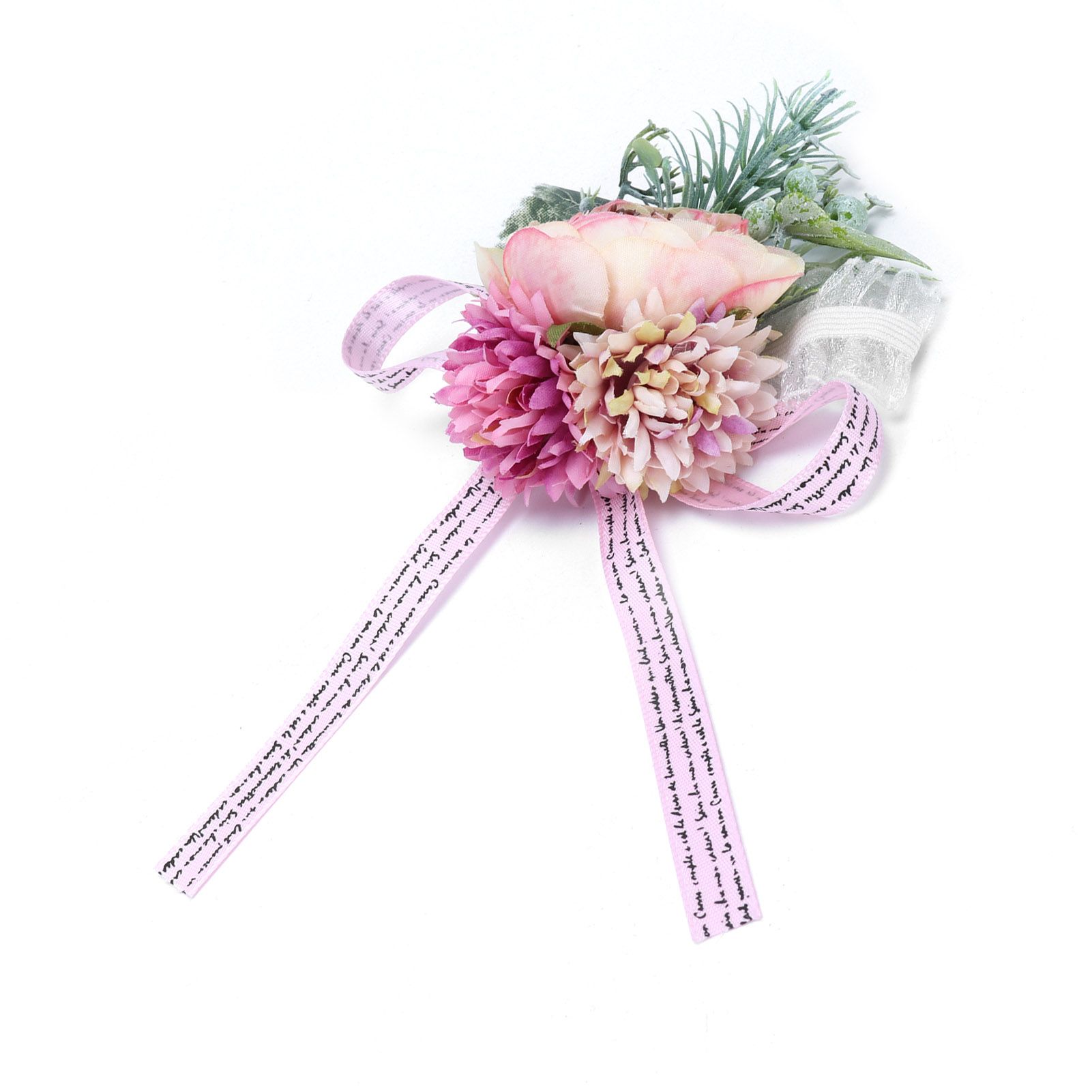 2Pcs Wedding Bridal Corsage Bridesmaid Wrist Flower for Wedding Party view 15