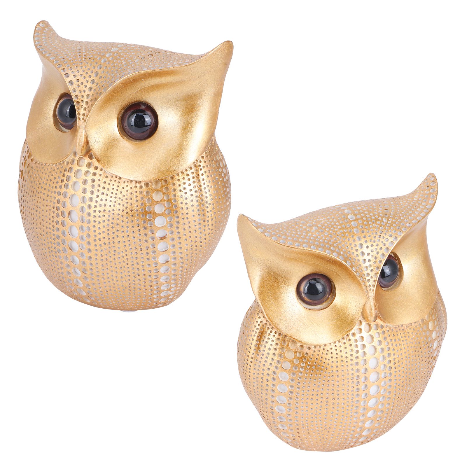 Owl Statue Figurine Nordic Resin Animal Sculpture Ornament Craft Home Desktop view 6