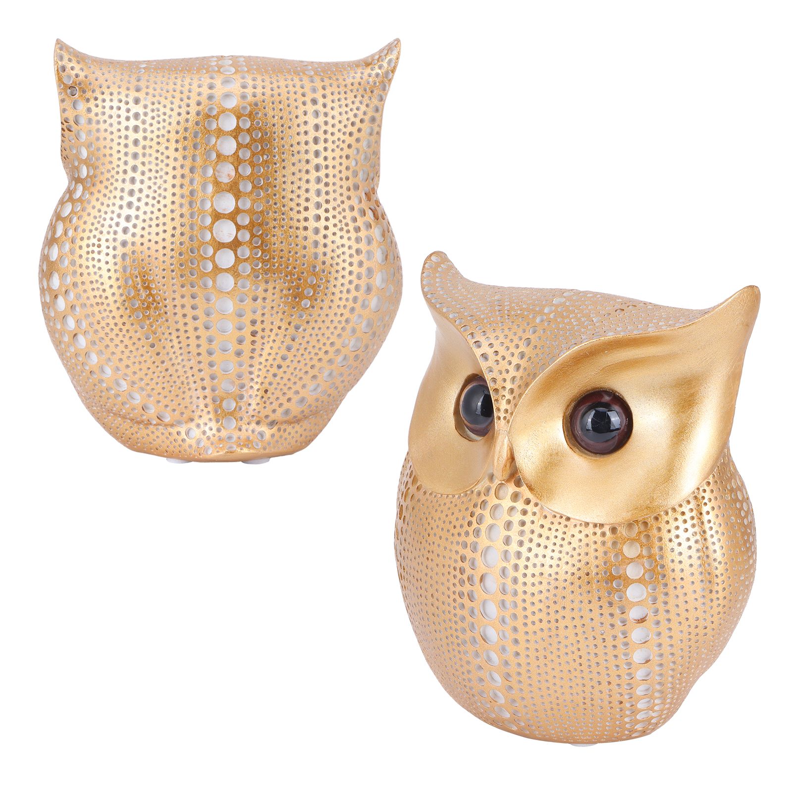 Owl Statue Figurine Nordic Resin Animal Sculpture Ornament Craft Home Desktop view 7