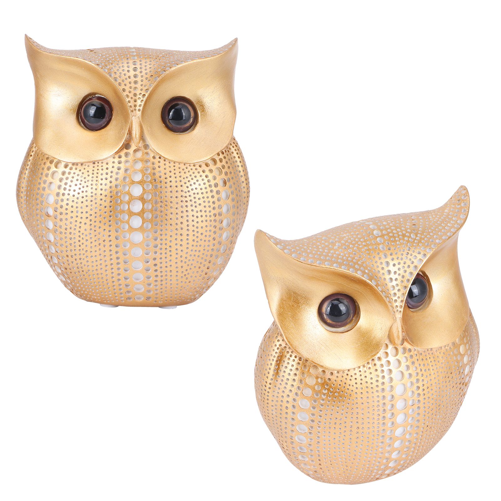 Owl Statue Figurine Nordic Resin Animal Sculpture Ornament Craft Home Desktop view 8