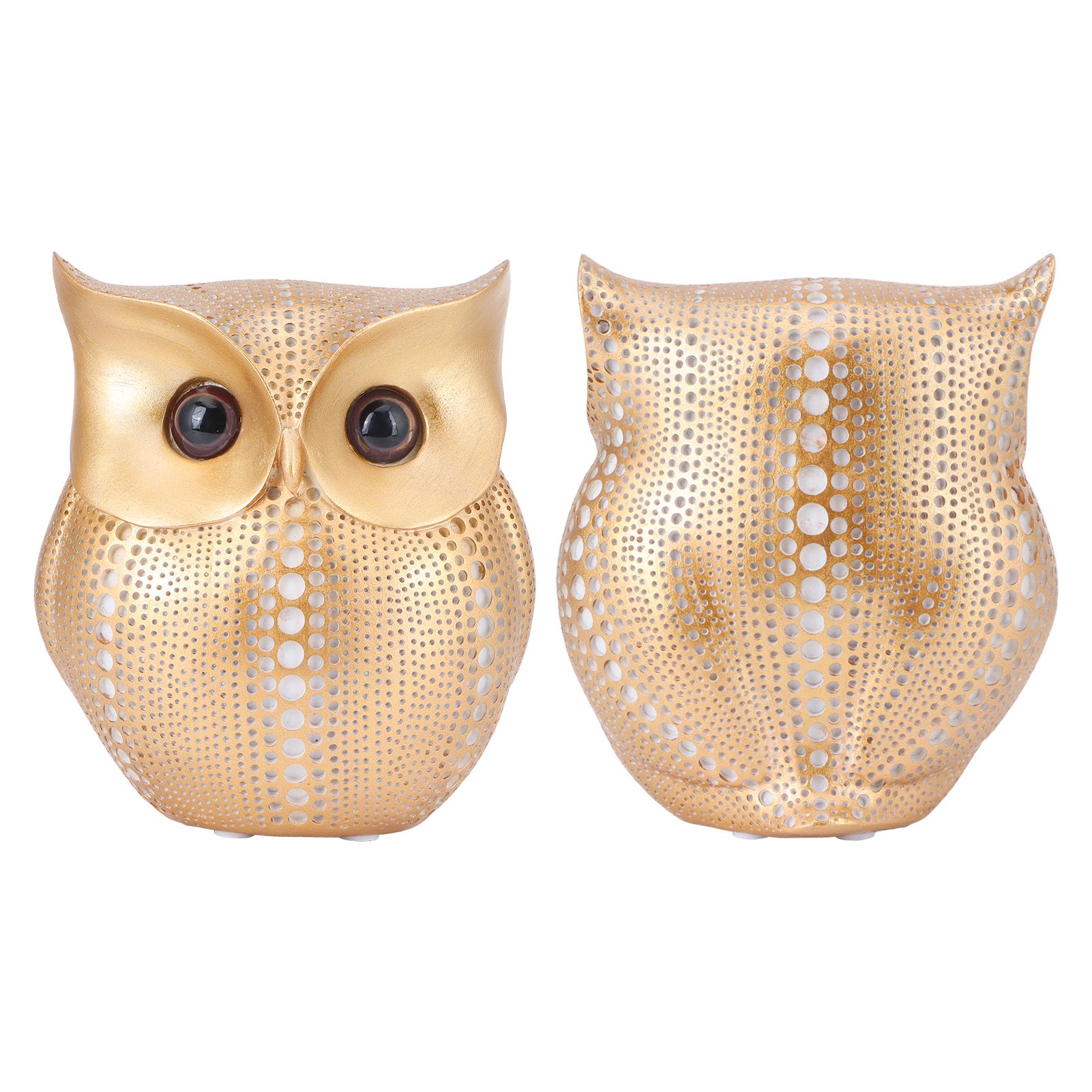 Owl Statue Figurine Nordic Resin Animal Sculpture Ornament Craft Home Desktop view 10