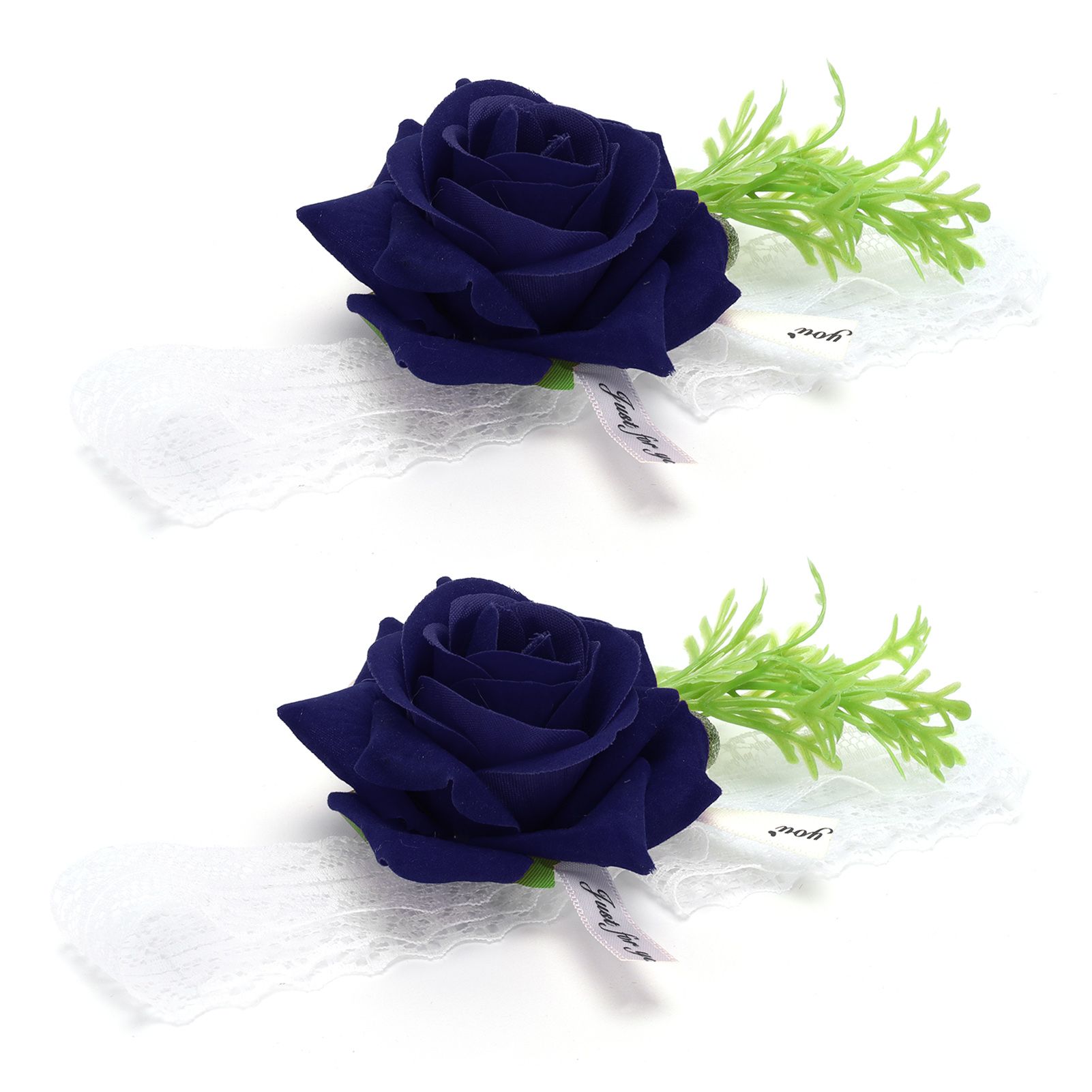 2Pcs Bridesmaid Silk Wrist Flower Bridal Corsage Wedding Ceremony Decoration view 9
