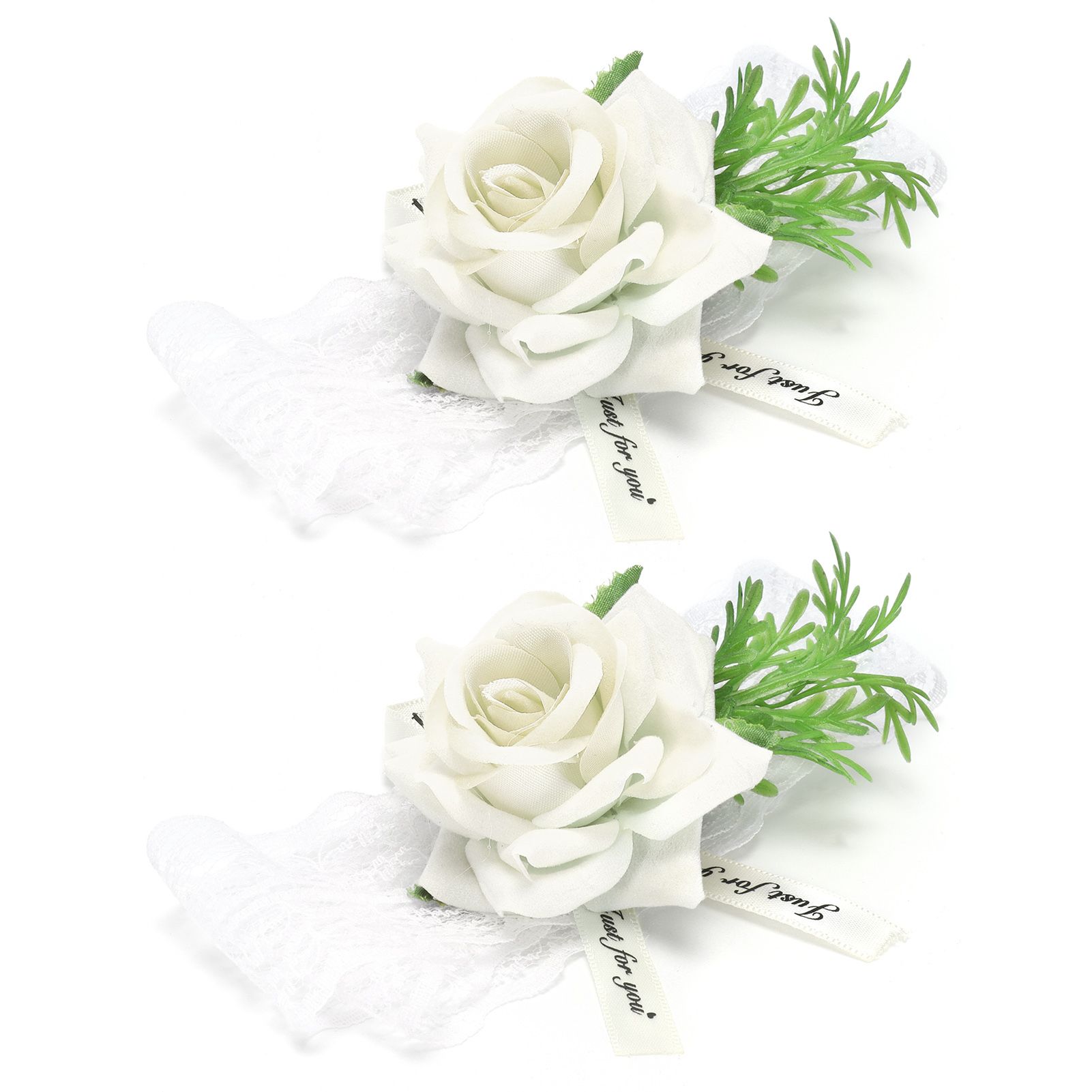 2Pcs Bridesmaid Silk Wrist Flower Bridal Corsage Wedding Ceremony Decoration view 8