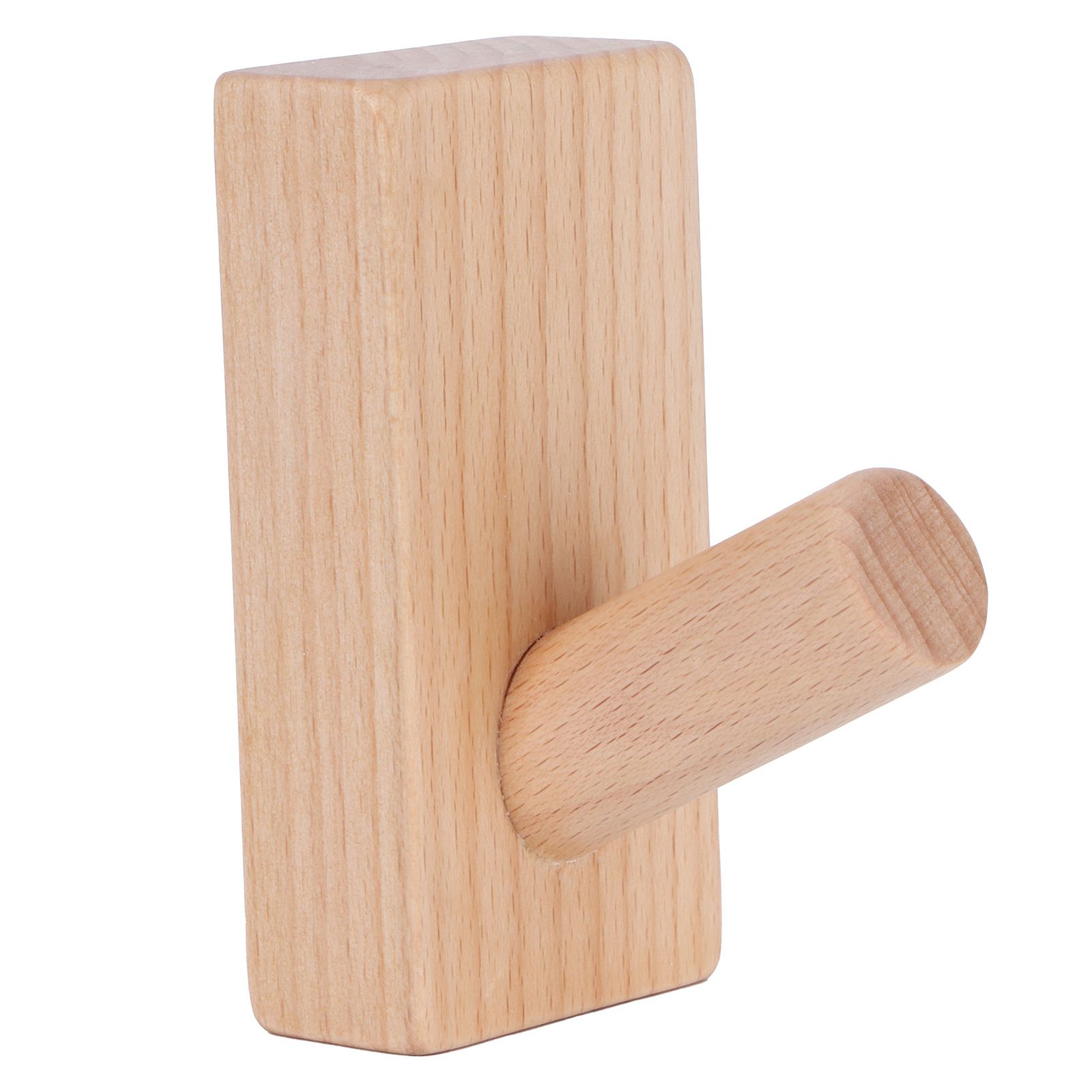Originality Wall Hanging Hook Wooden Door Clothes Hat Hanger for Bedroom Bathroom view 5
