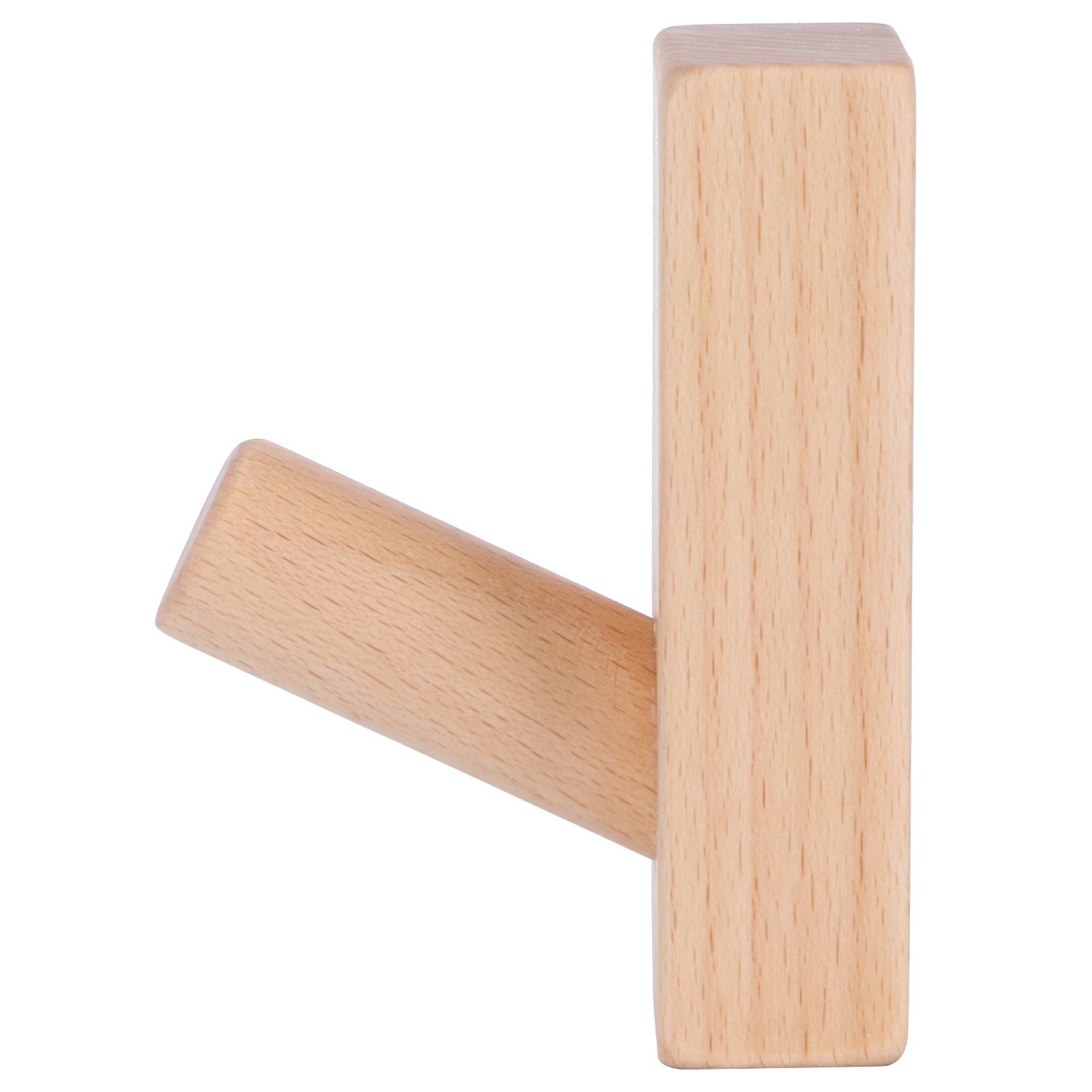 Originality Wall Hanging Hook Wooden Door Clothes Hat Hanger for Bedroom Bathroom view 6