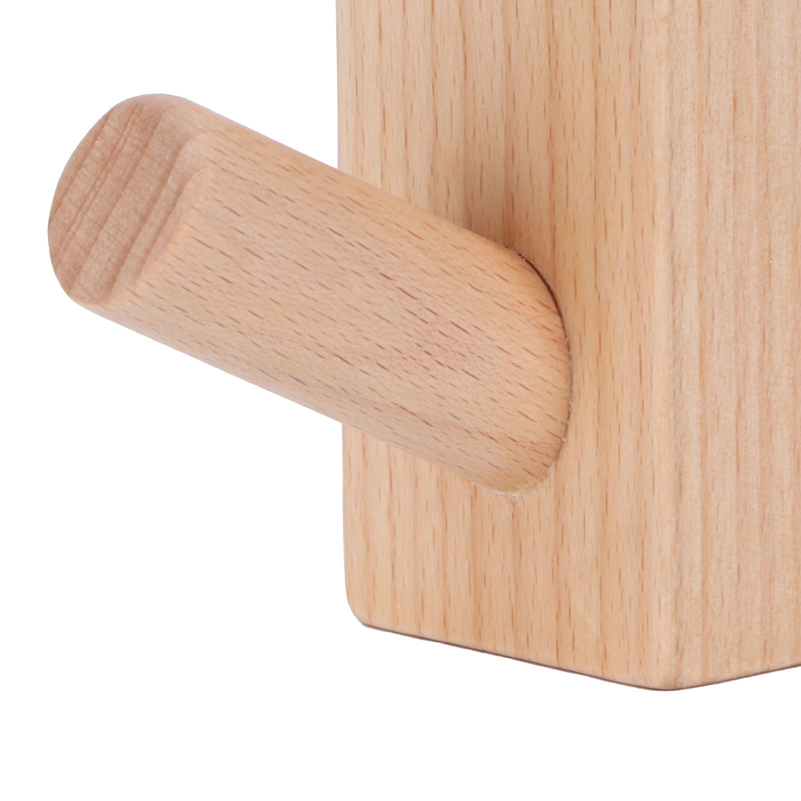 Originality Wall Hanging Hook Wooden Door Clothes Hat Hanger for Bedroom Bathroom view 13