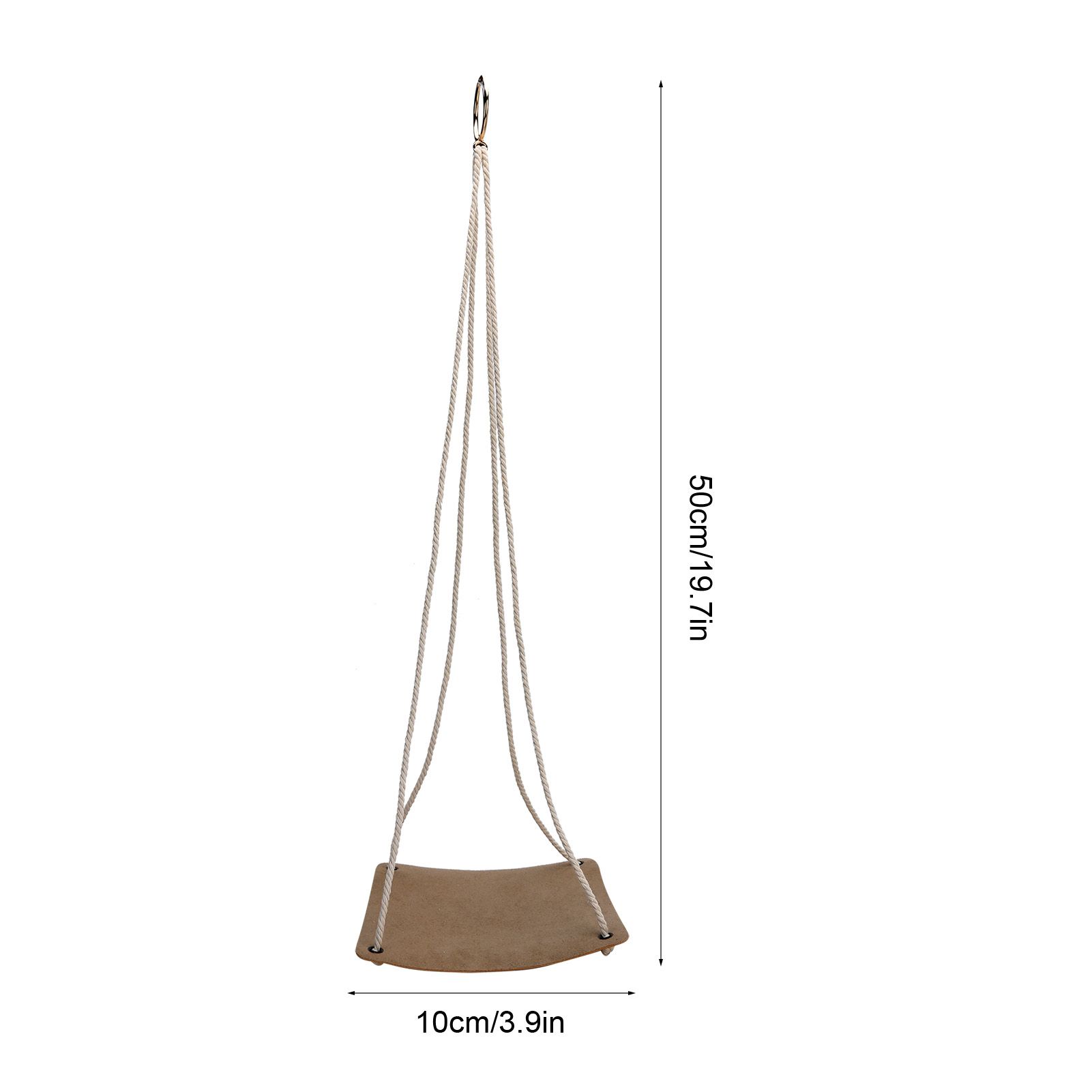 Hanging Planter Holder PU Leather Base Cotton Rope Net Flowerpot Hanging view 12