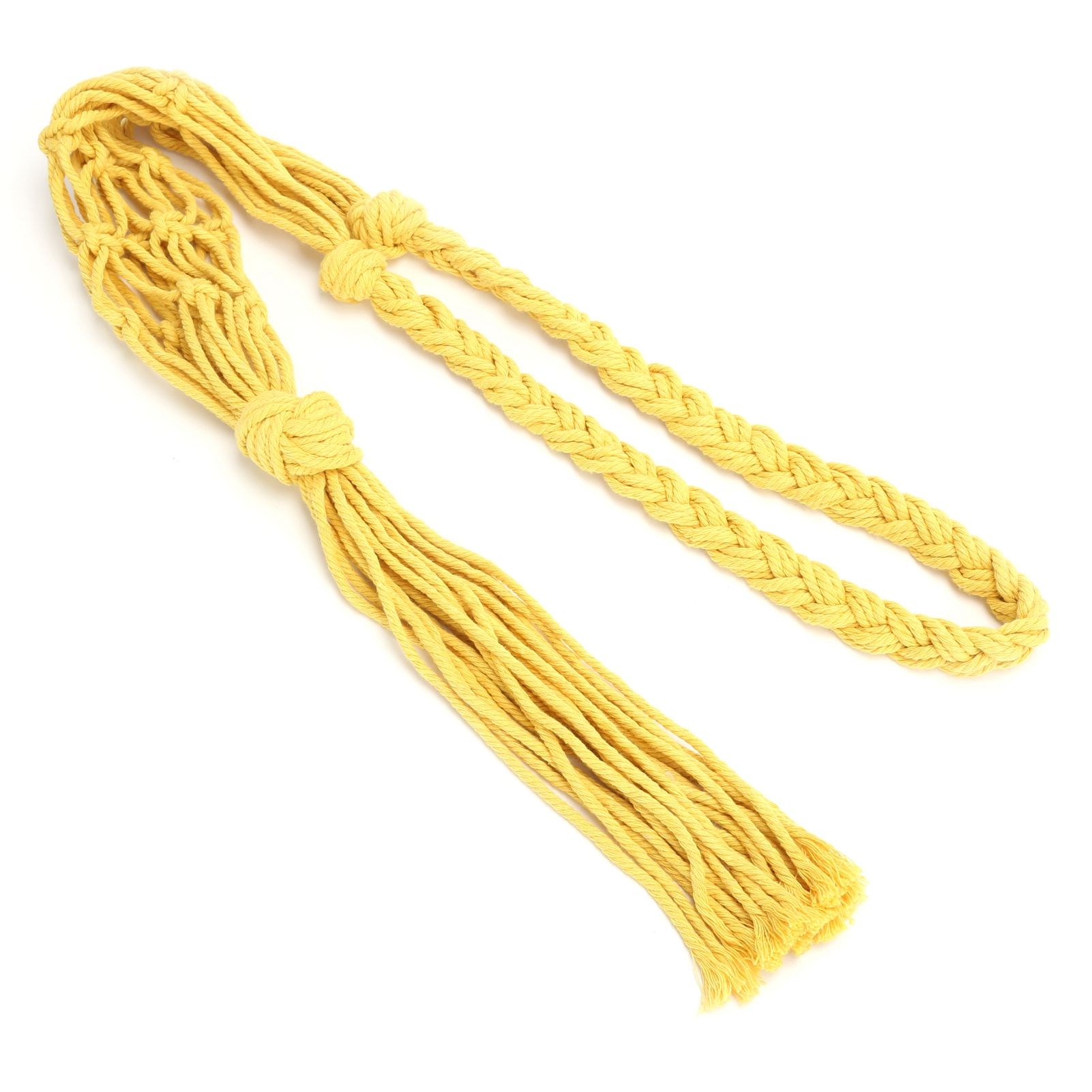 Wine Bottle Holder Bohemian Style Hand Knitting Cotton Rope Bottles Storage view 3