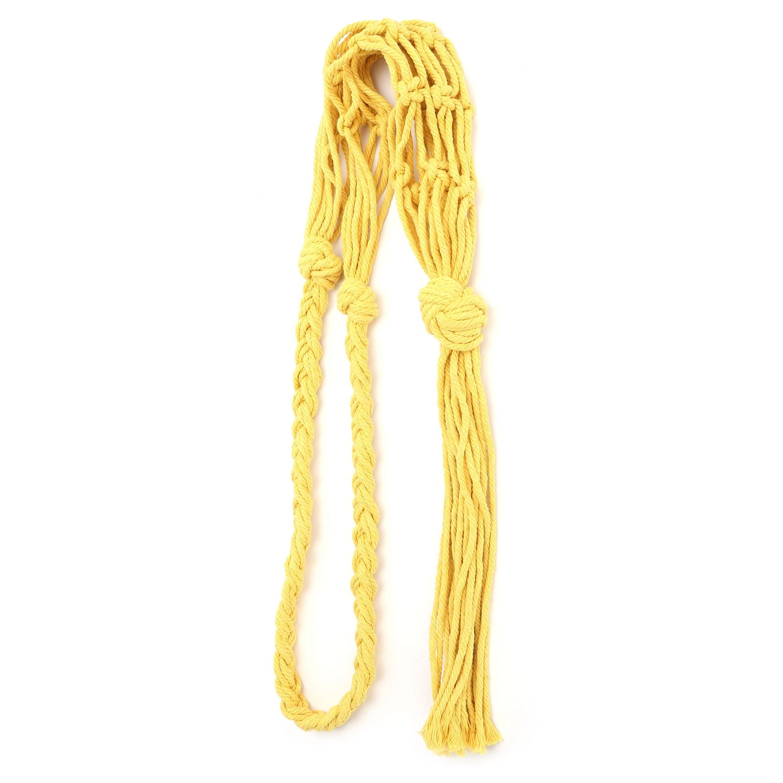 Wine Bottle Holder Bohemian Style Hand Knitting Cotton Rope Bottles Storage view 4