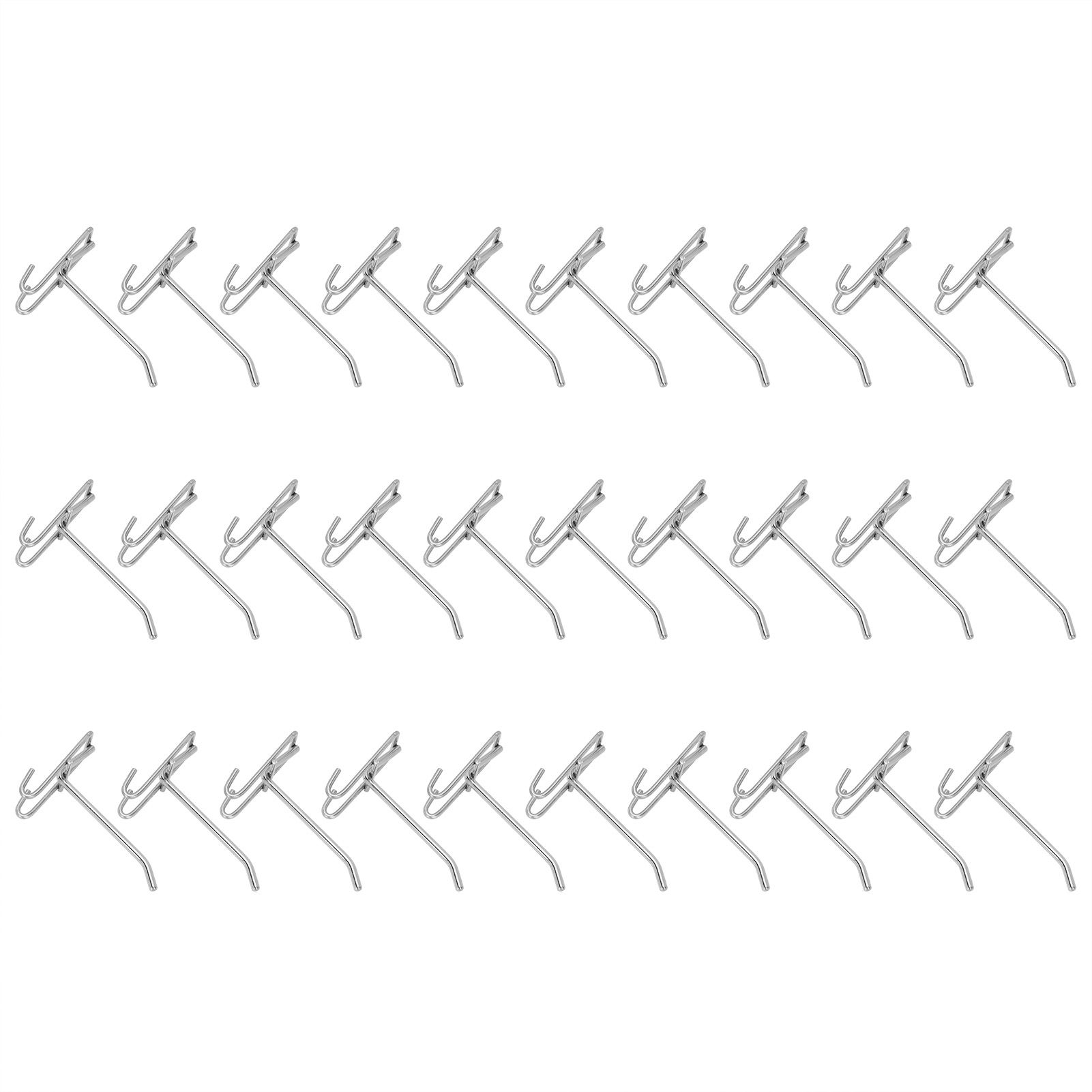 30pcs Supermarket Hook Iron Grid Shelf Hook Jewelry Display Shelf Hook 3.5mm view 2