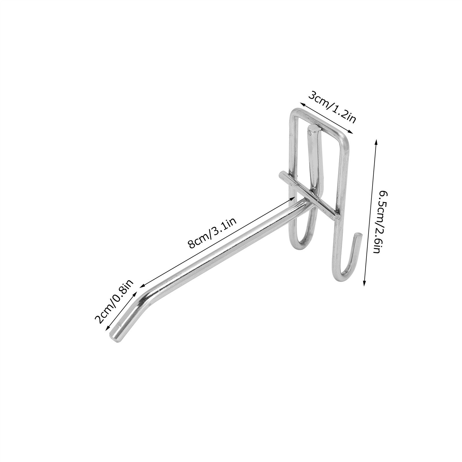 30pcs Supermarket Hook Iron Grid Shelf Hook Jewelry Display Shelf Hook 3.5mm view 11