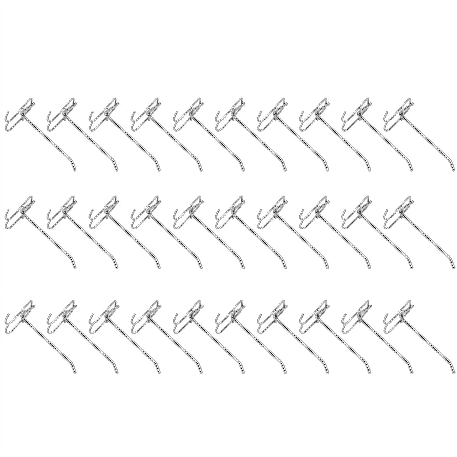 30pcs Supermarket Hook Iron Grid Shelf Hook Jewelry Display Shelf Hook 3.5mm view 2
