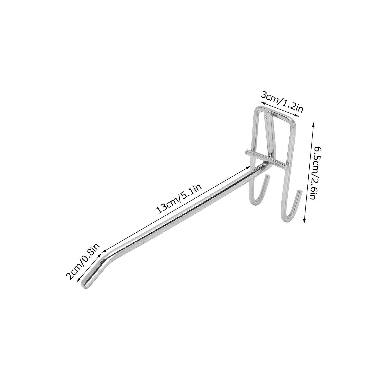 30pcs Supermarket Hook Iron Grid Shelf Hook Jewelry Display Shelf Hook 3.5mm view 11