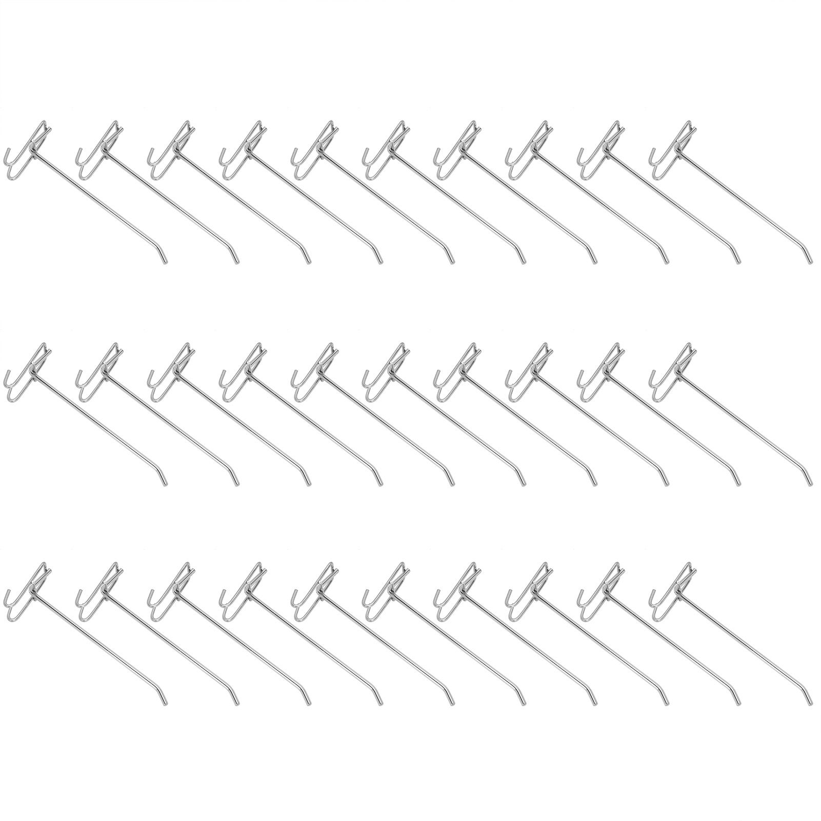 30pcs Supermarket Hook Iron Grid Shelf Hook Jewelry Display Shelf Hook 3.5mm view 2