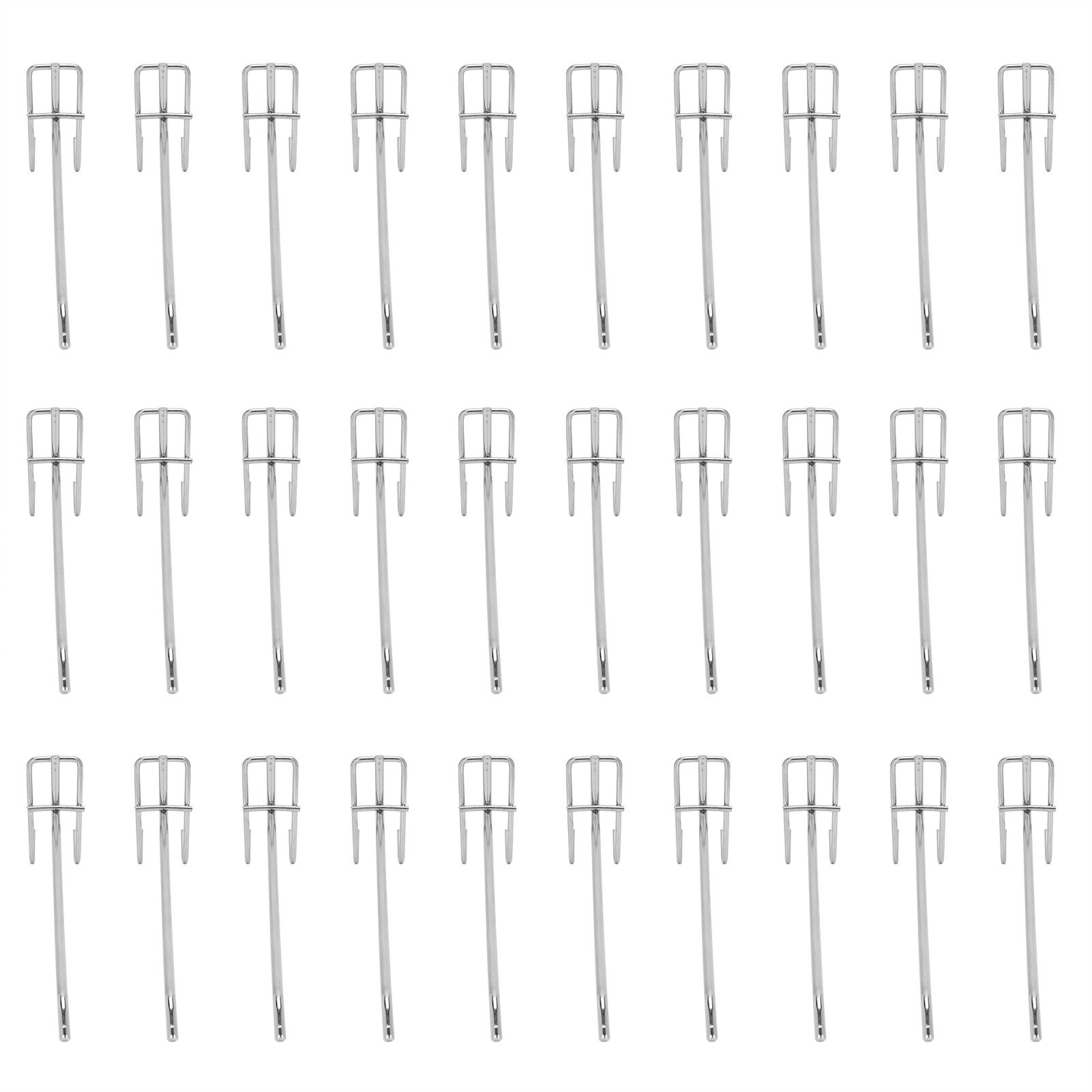 30pcs Supermarket Hook Iron Grid Shelf Hook Jewelry Display Shelf Hook 3.5mm view 3