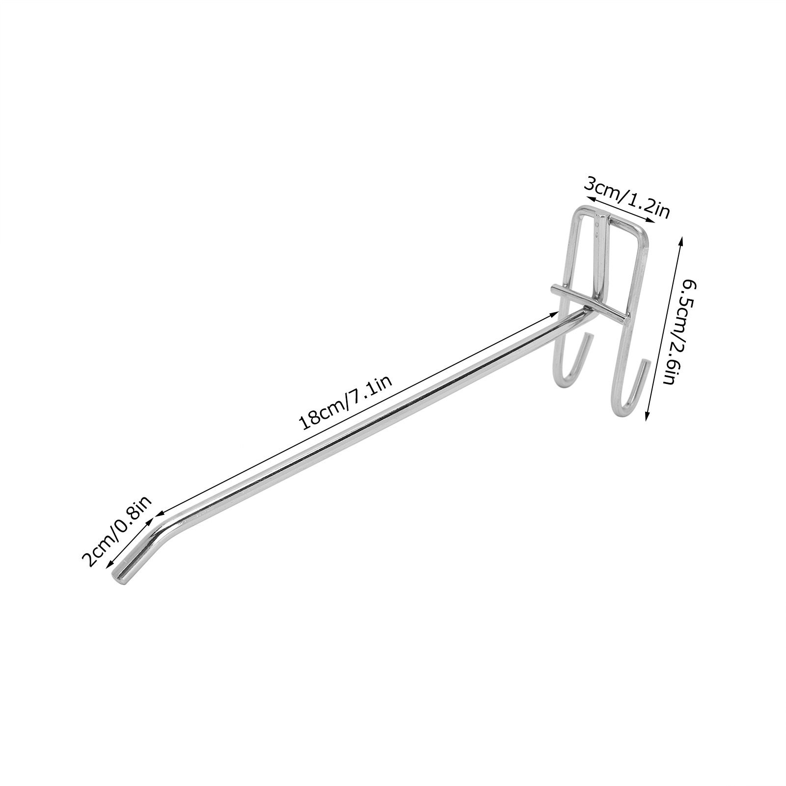 30pcs Supermarket Hook Iron Grid Shelf Hook Jewelry Display Shelf Hook 3.5mm view 11