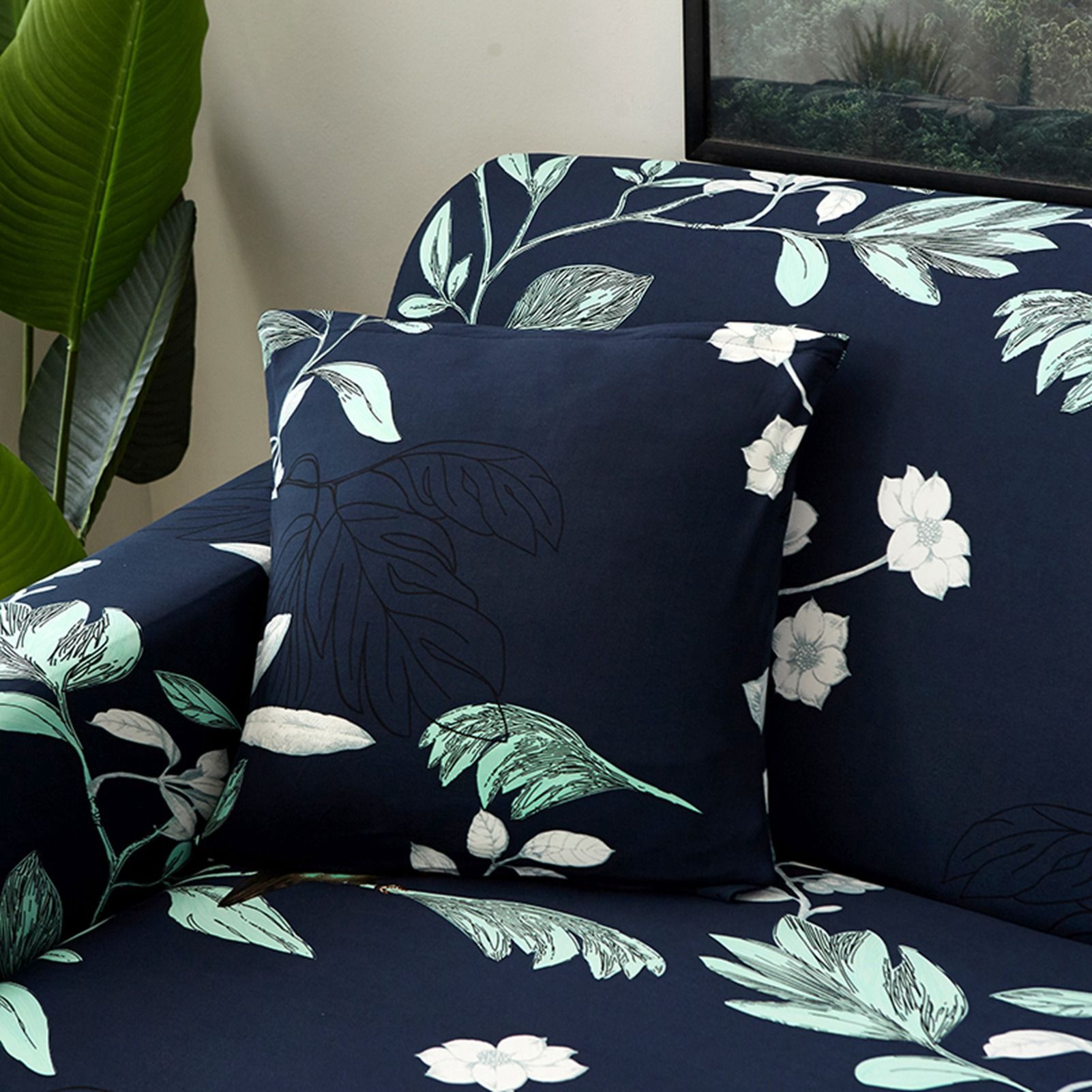 Elastic Sofa Cover Soft Polyester Fiber Slipcover Protector Furniture view 15