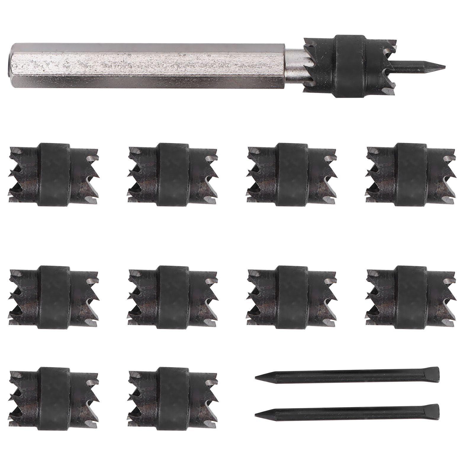 13Pcs Spot Weld Cutter Set 3/8in Spot Weld Cutter Remover Drill Bits Tool with view 2