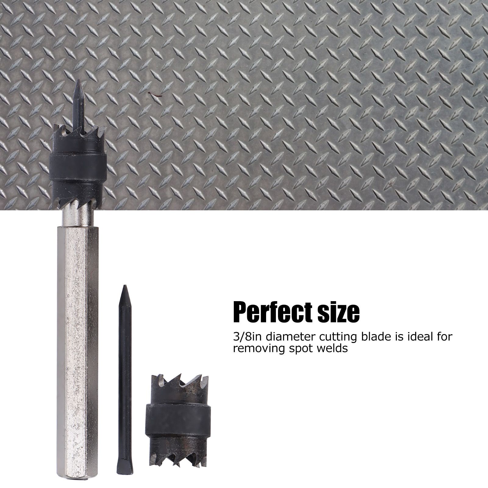 13Pcs Spot Weld Cutter Set 3/8in Spot Weld Cutter Remover Drill Bits Tool with view 14