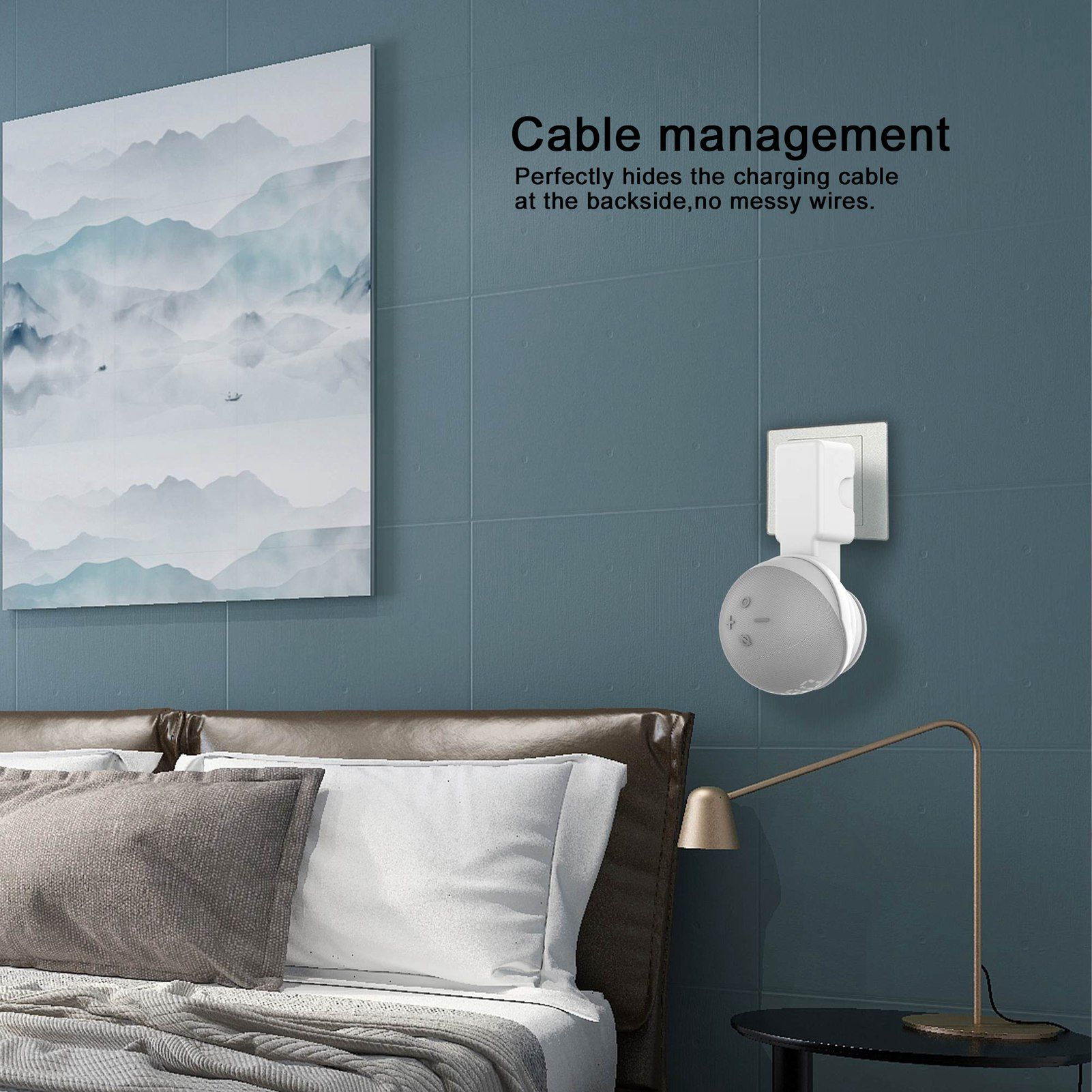 Wall Mounted Hanger Holder Stand Holder Fit for Echo Dot 4 4th Generation view 13
