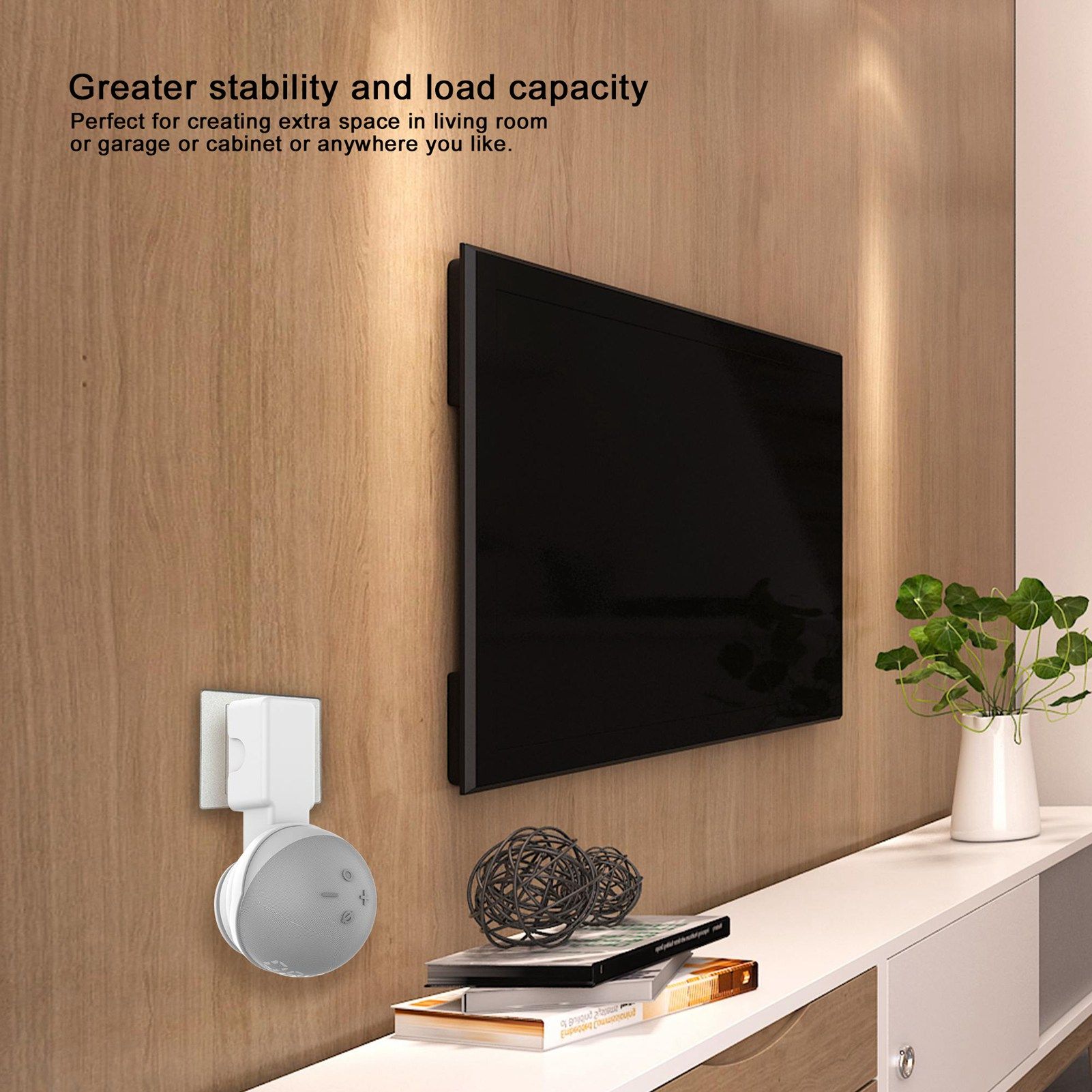 Wall Mounted Hanger Holder Stand Holder Fit for Echo Dot 4 4th Generation view 14