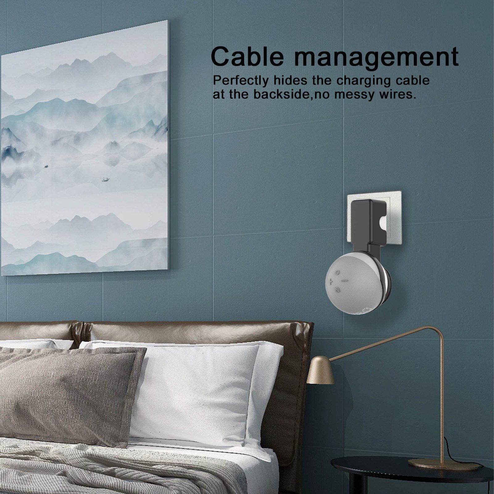 Wall Mounted Hanger Holder Stand Holder Fit for Echo Dot 4 4th Generation view 14