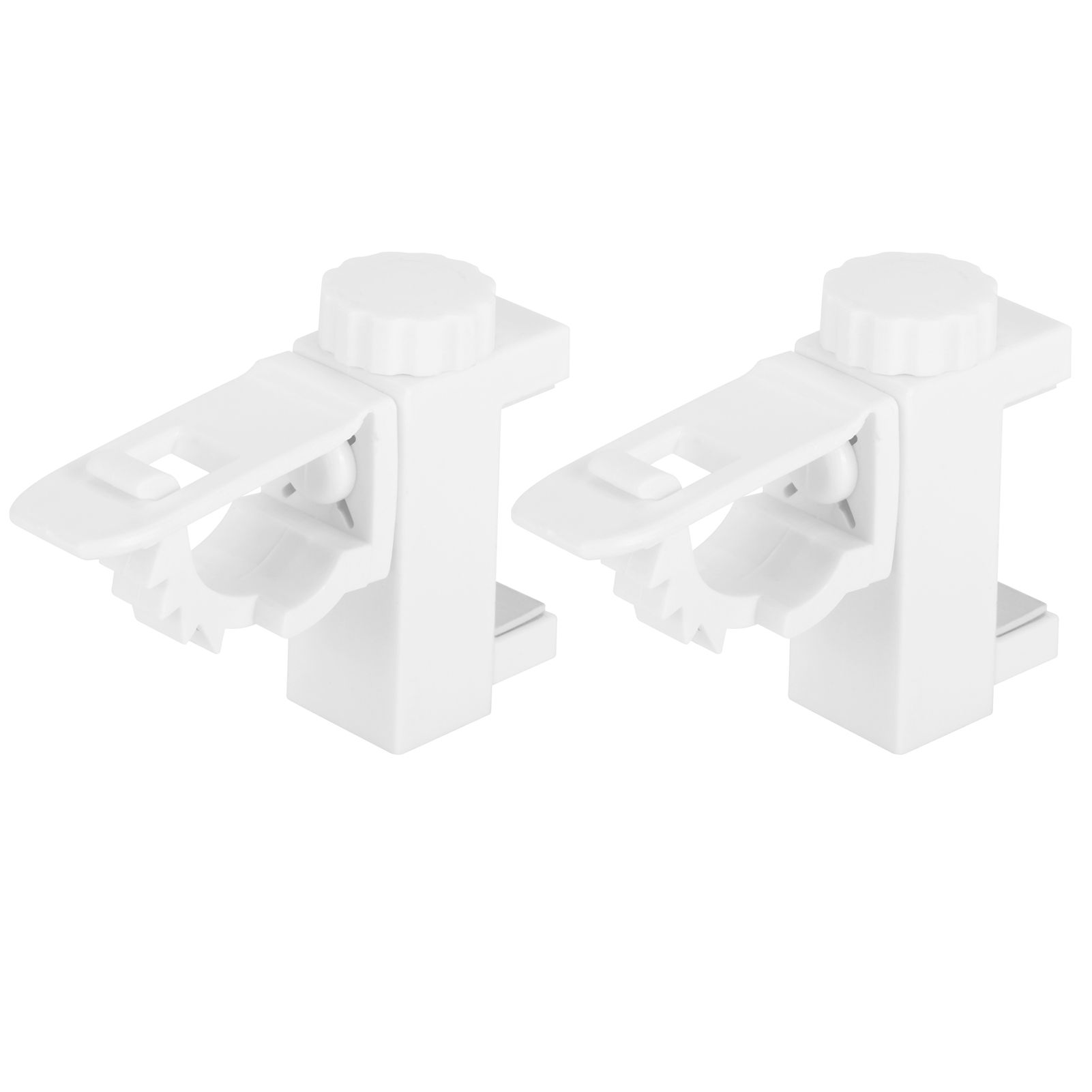 Curtain Rod Pole Holder Multipurpose Hanging Rod Clamp Hanger Organizer