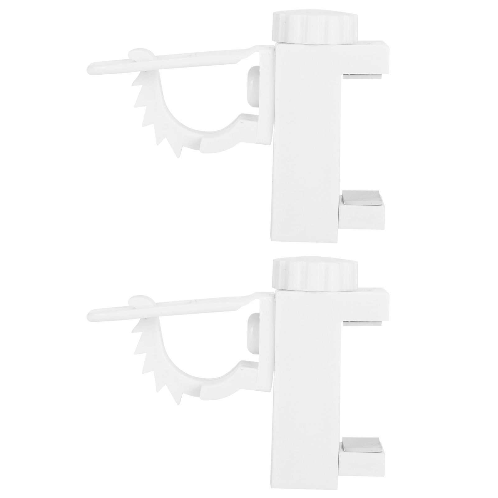 Curtain Rod Pole Holder Multipurpose Hanging Rod Clamp Hanger Organizer view 2