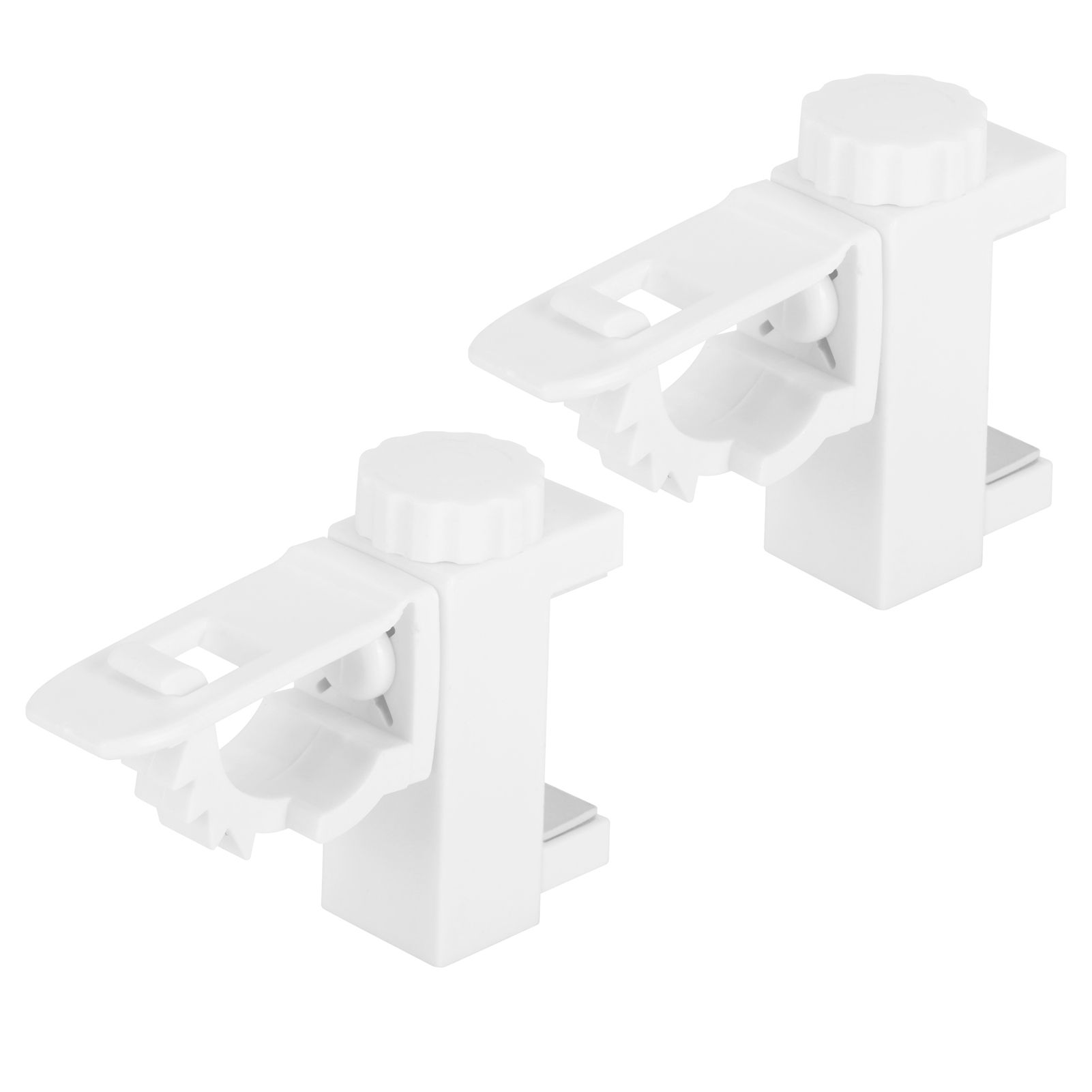 Curtain Rod Pole Holder Multipurpose Hanging Rod Clamp Hanger Organizer view 3