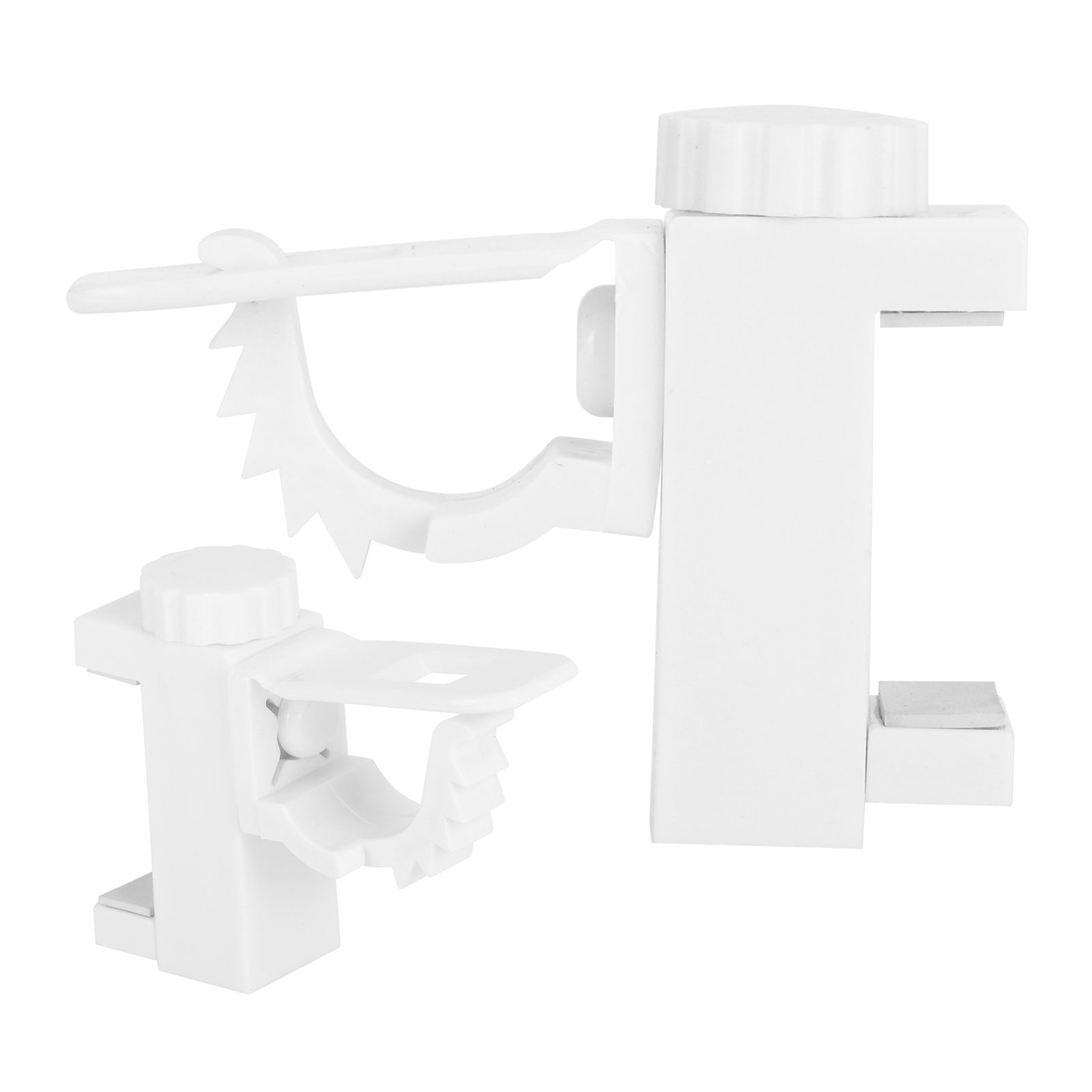 Curtain Rod Pole Holder Multipurpose Hanging Rod Clamp Hanger Organizer view 5