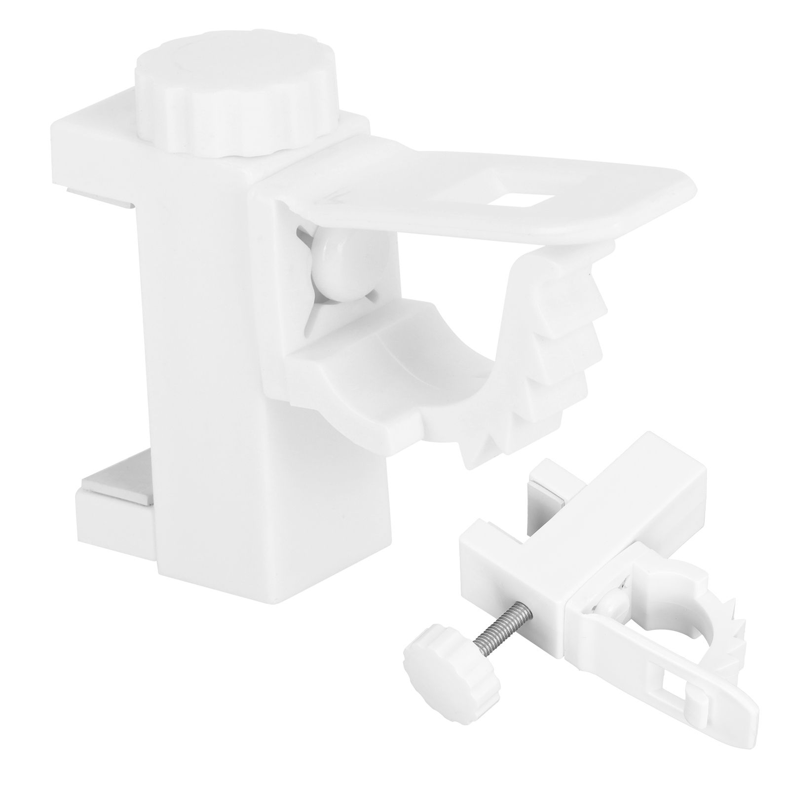 Curtain Rod Pole Holder Multipurpose Hanging Rod Clamp Hanger Organizer view 6