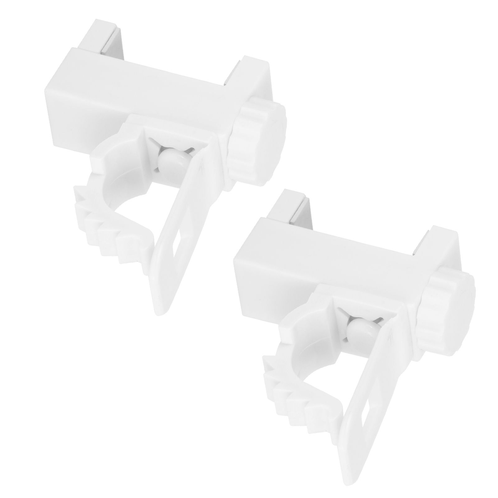 Curtain Rod Pole Holder Multipurpose Hanging Rod Clamp Hanger Organizer view 7