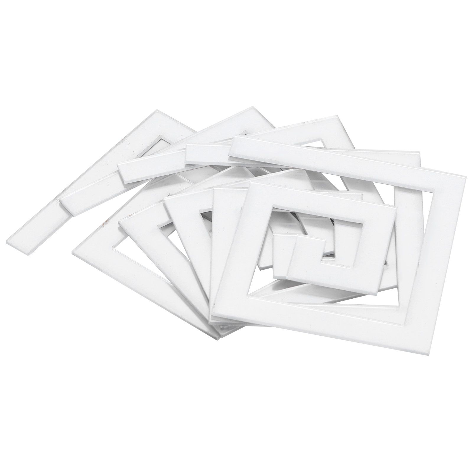 10Pcs 5x5CM DIY Waist Line Mirror Sticker Modern Acrylic Wall Stickers for — image 1