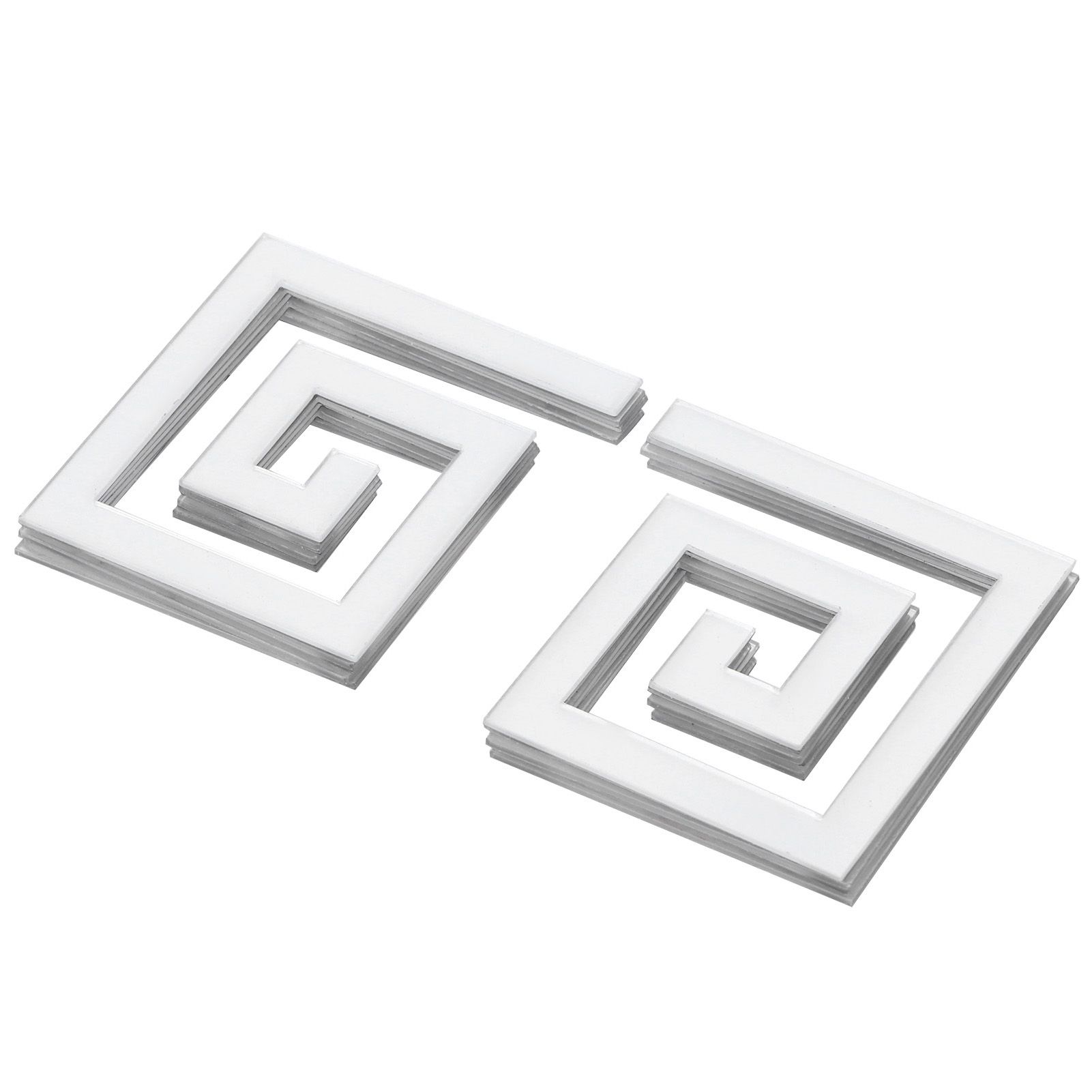 10Pcs 5x5CM DIY Waist Line Mirror Sticker Modern Acrylic Wall Stickers for view 3