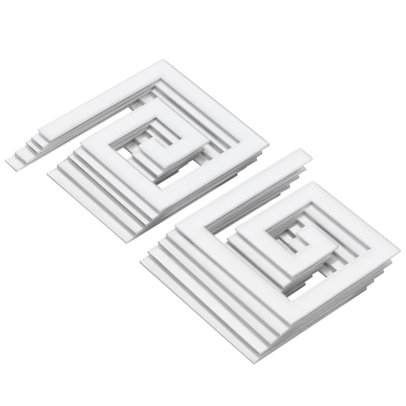 10Pcs 5x5CM DIY Waist Line Mirror Sticker Modern Acrylic Wall Stickers for view 4